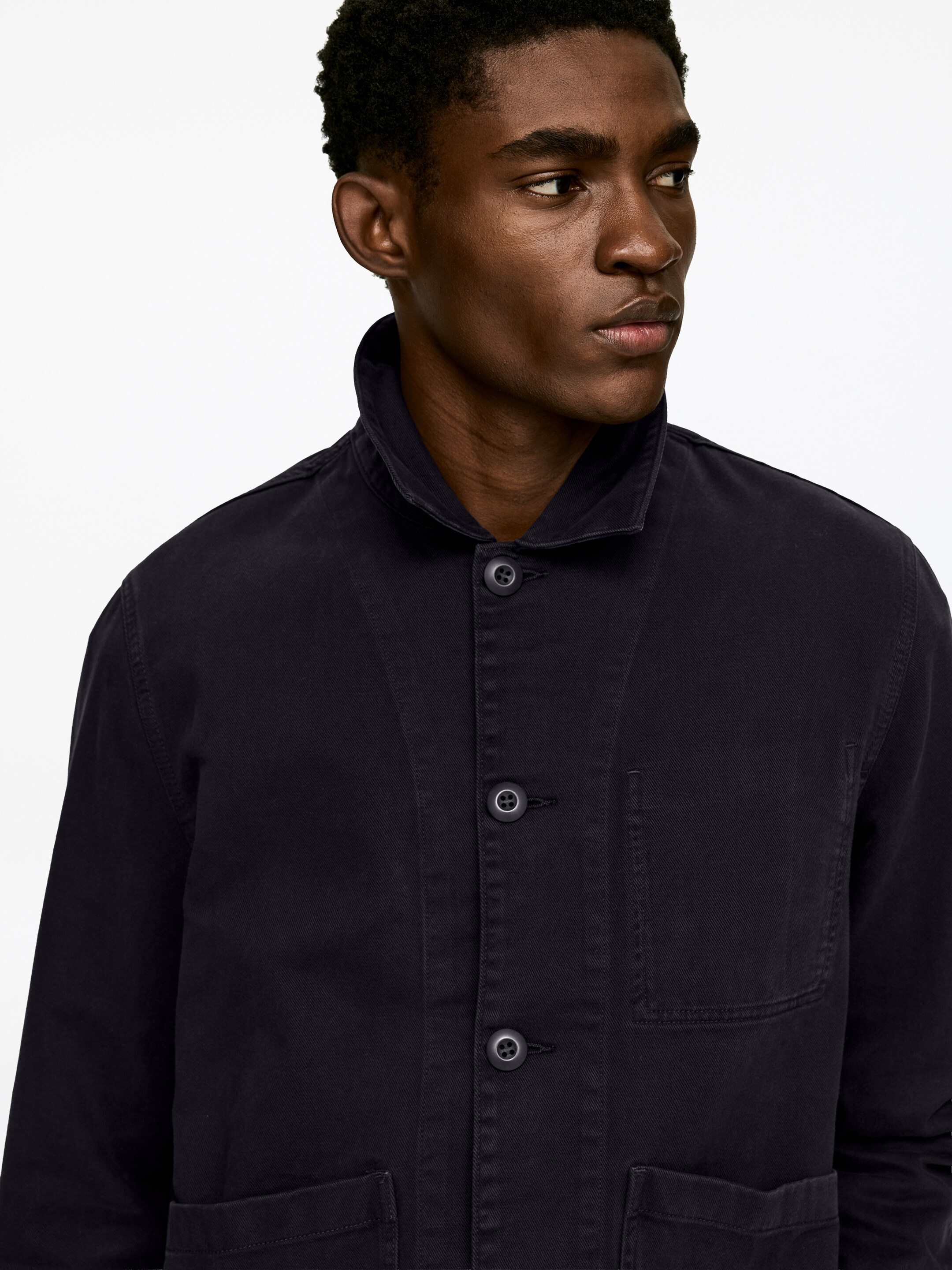 Visa större bild: Bomullsjacka - Mörkblå - HERR | H&M FI 5