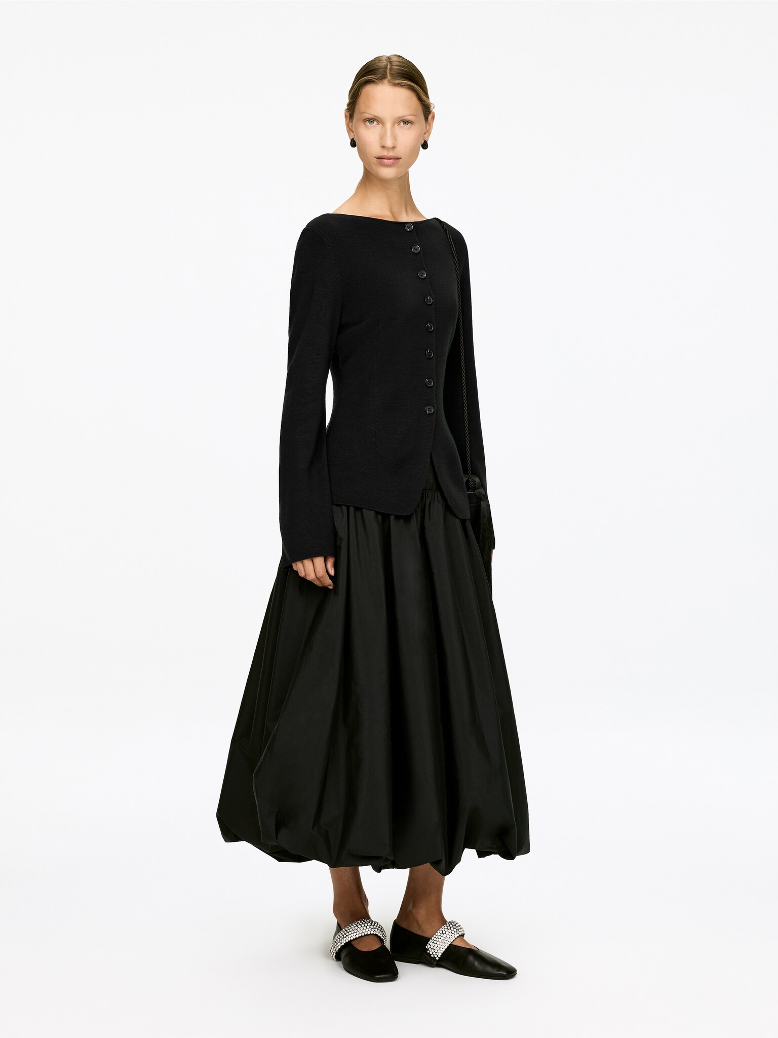 Nativa Wool Cardigan - Black - 3