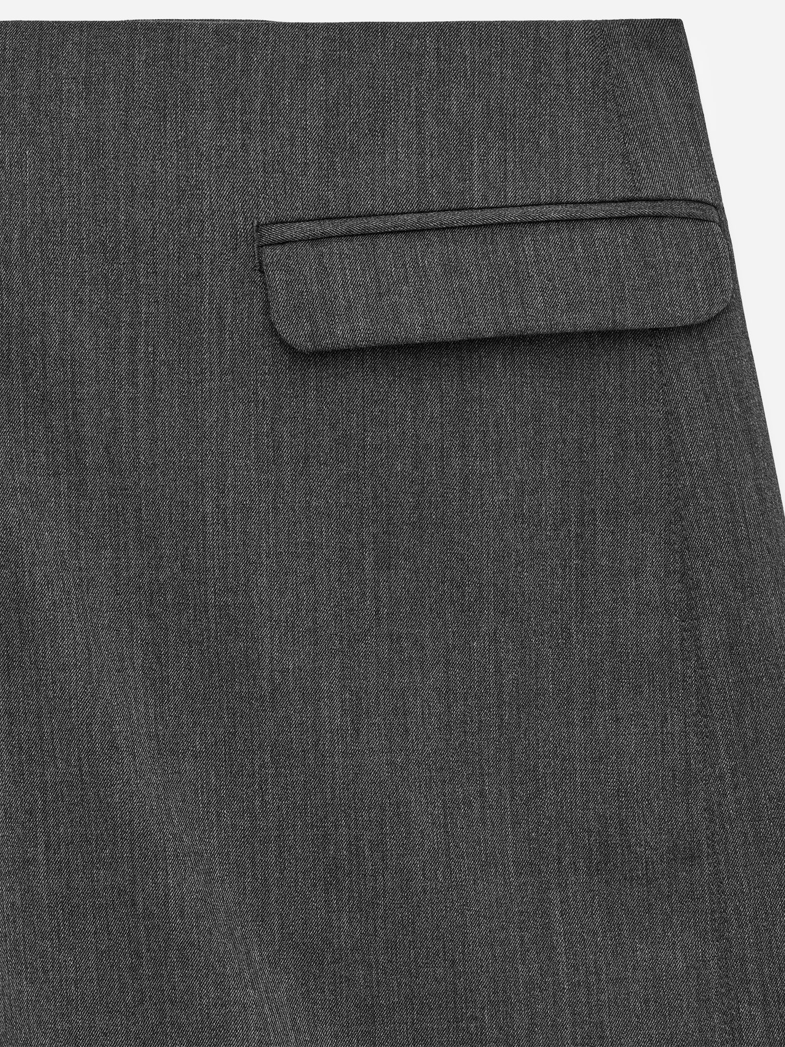Tailored Wool-Blend Trousers - Grey - 5