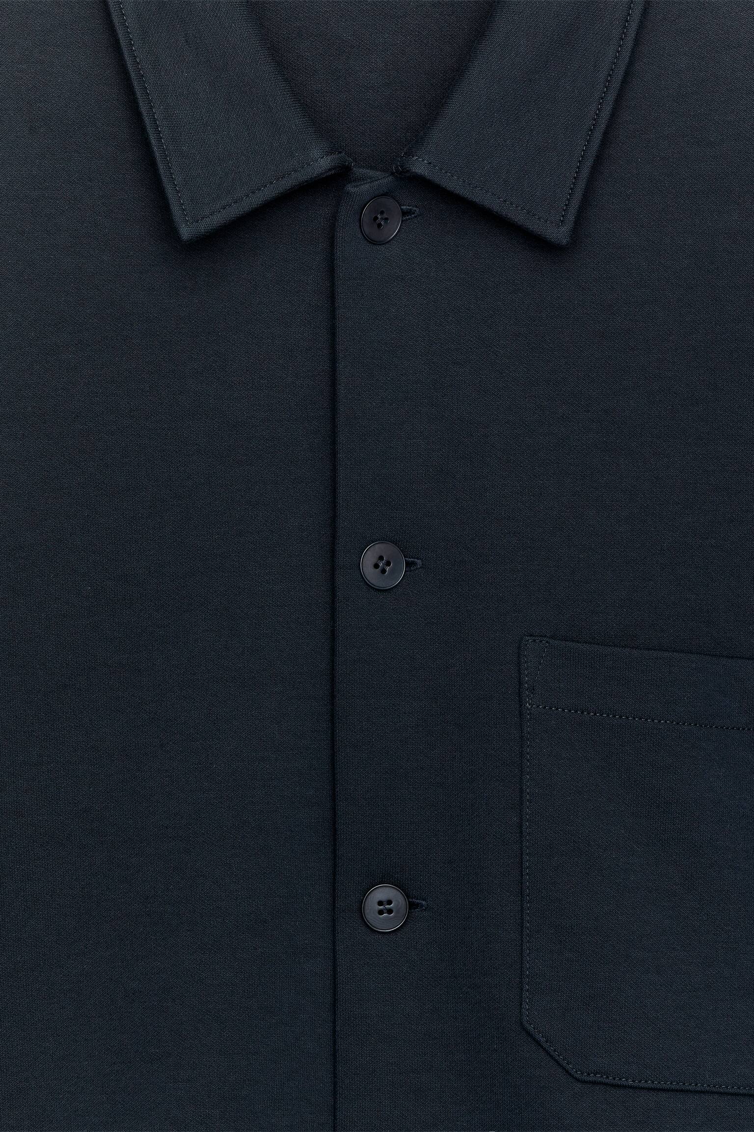 Jersey overshirt - Sötétkék/Vakond - 4