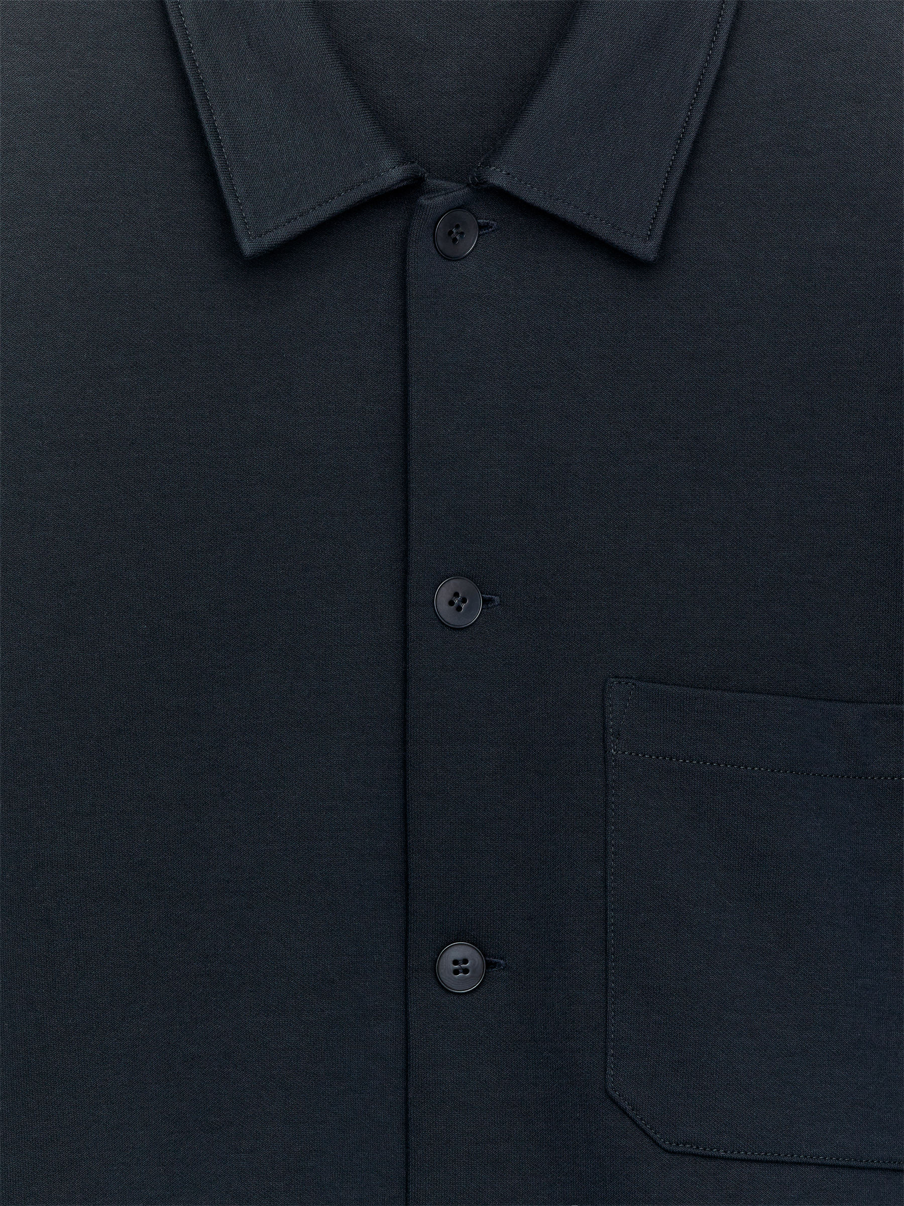 Jersey-Overshirt - Dunkelblau - Regular Fit - Men - StillMedia/DescriptiveDetail - 2