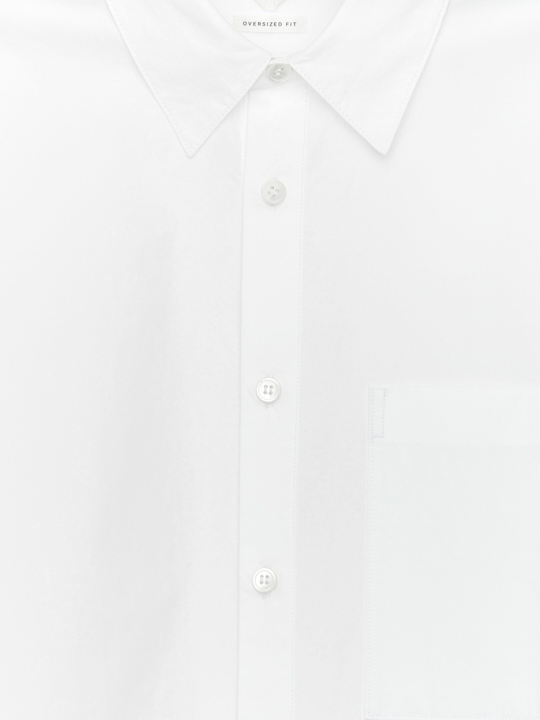 Oversized Poplin Shirt - White - Oversized - Men - StillMedia/DescriptiveDetail - 2