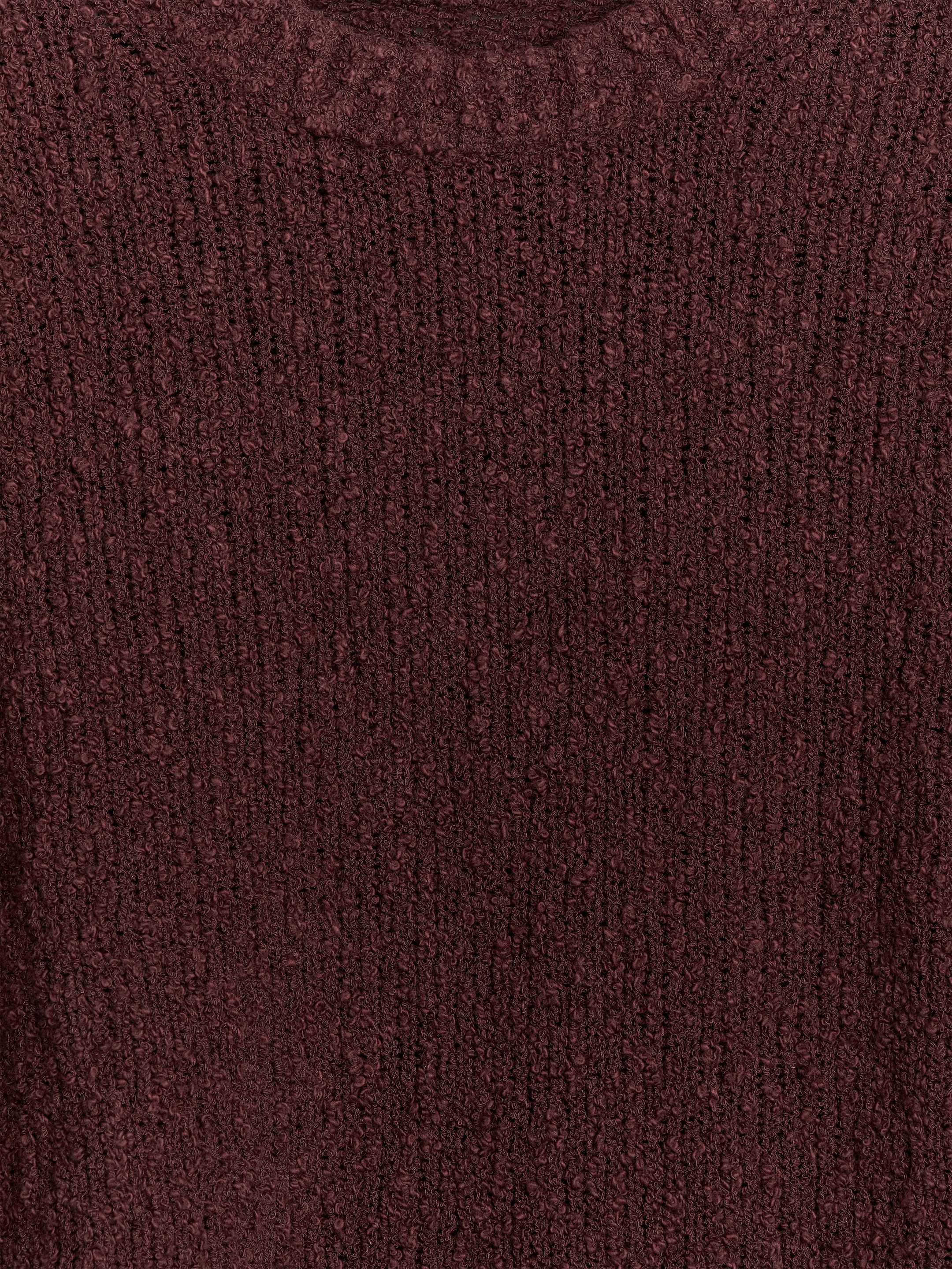 Ażurowy T-shirt - Ciemnoczerwony - Wąski fason - Women - StillMedia/DescriptiveDetail - 2