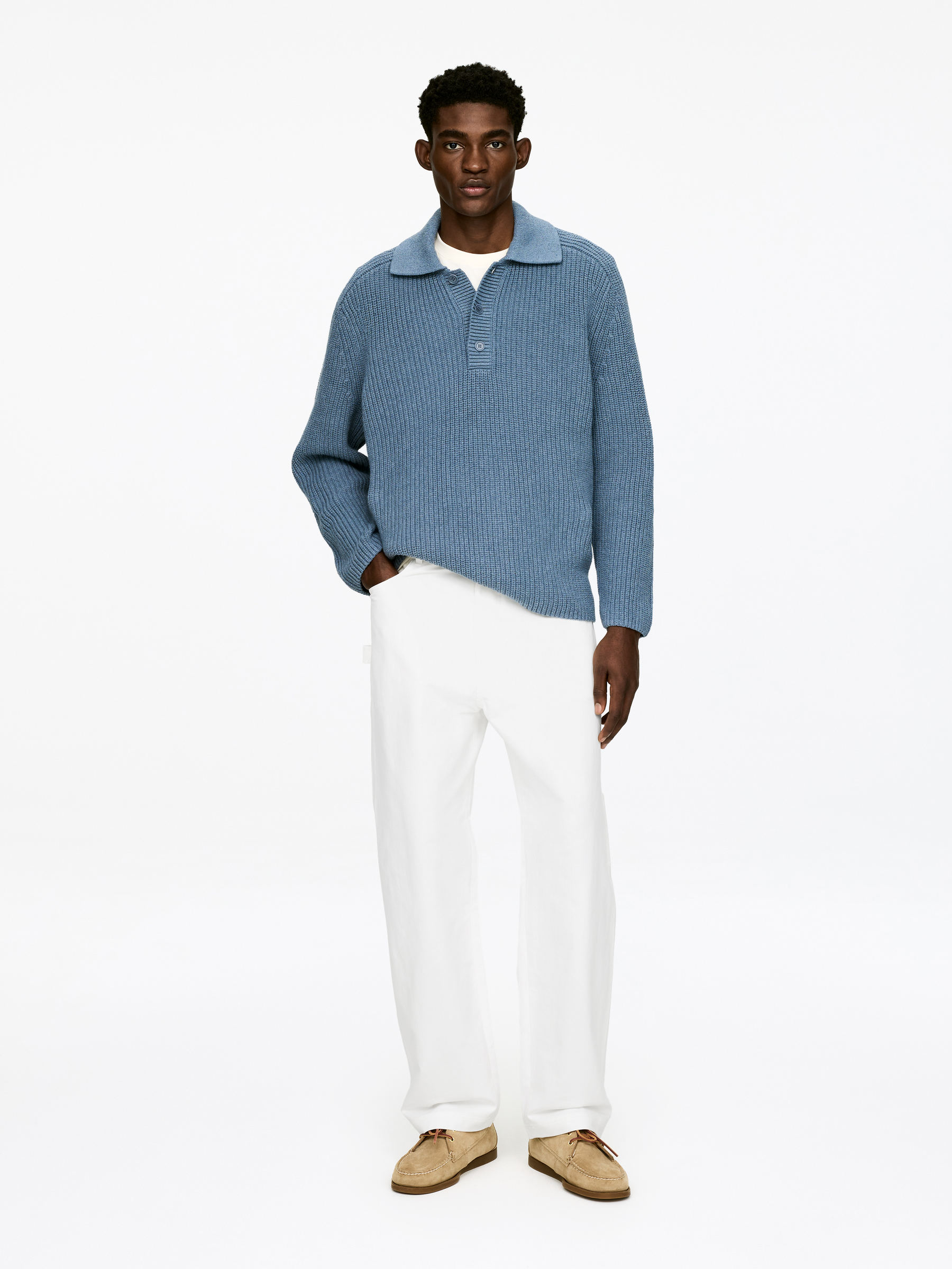 Lockere Canvas-Hose-#ECEAE5-17625