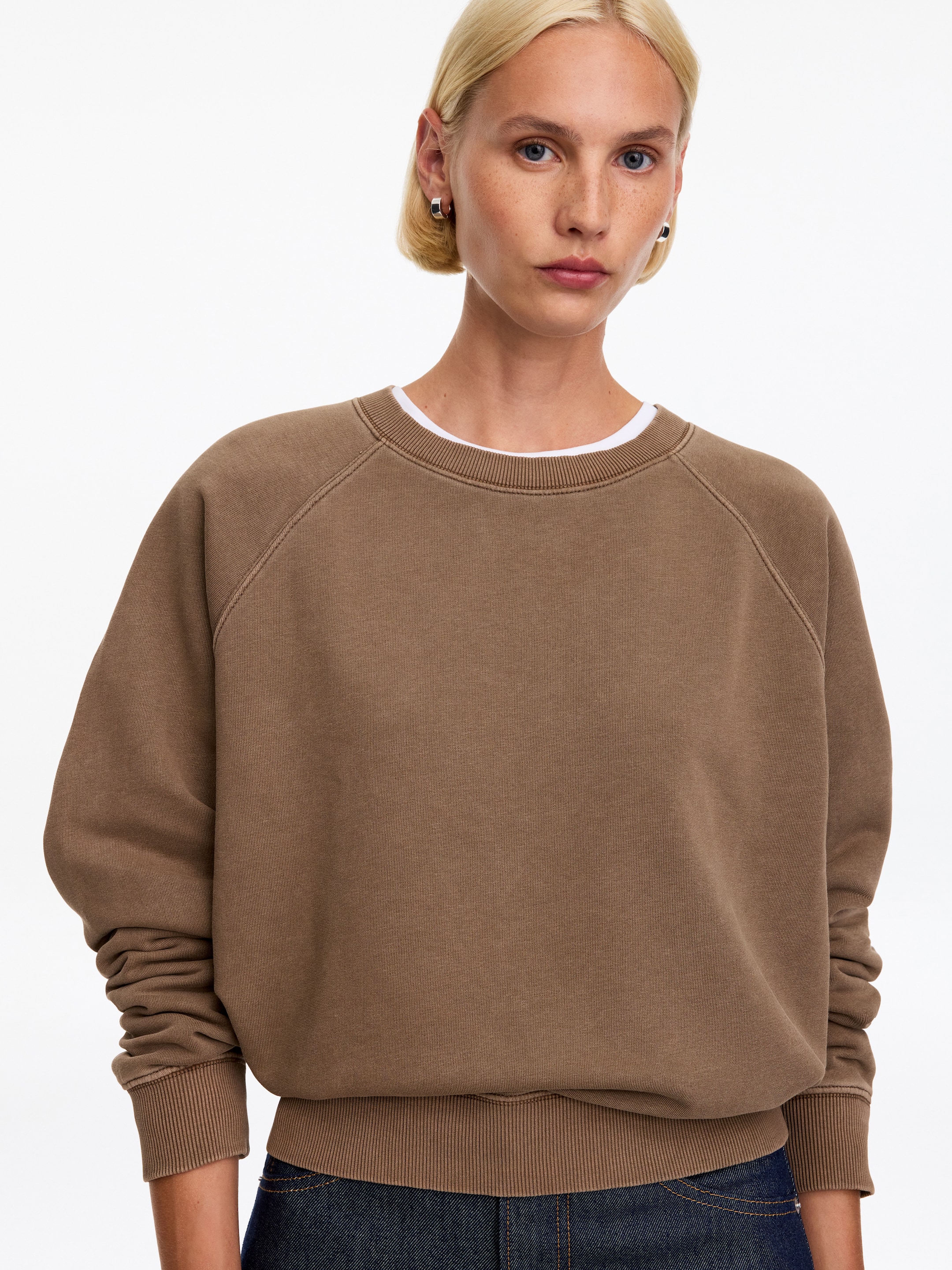 Terry Sweatshirt - Brown - Regular fit - women - StillMedia/Lookbook - 13