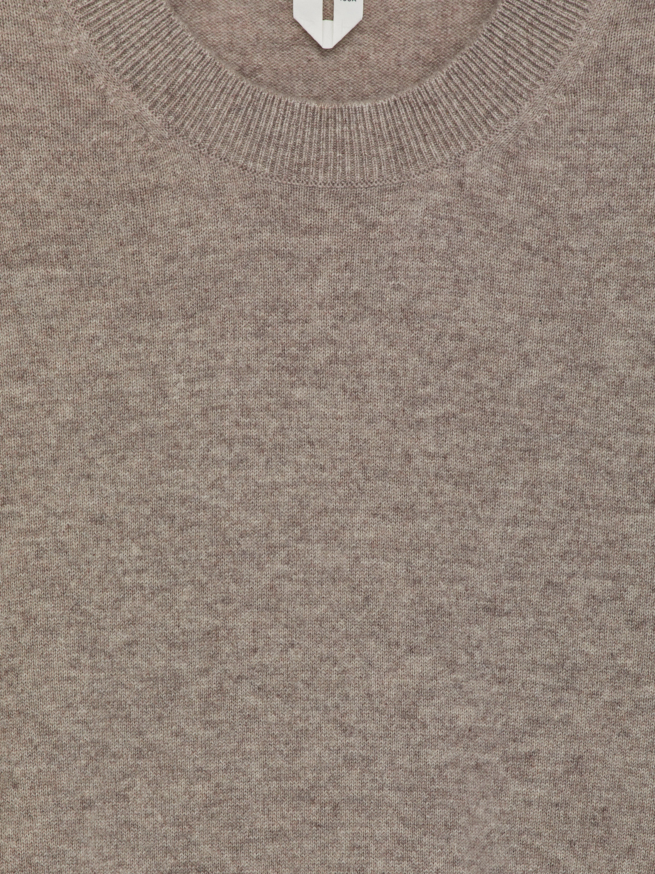 Pure Cashmere Crew Neck Jumper - Beige Melange - Regular fit - Men - StillMedia/DescriptiveDetail - 2