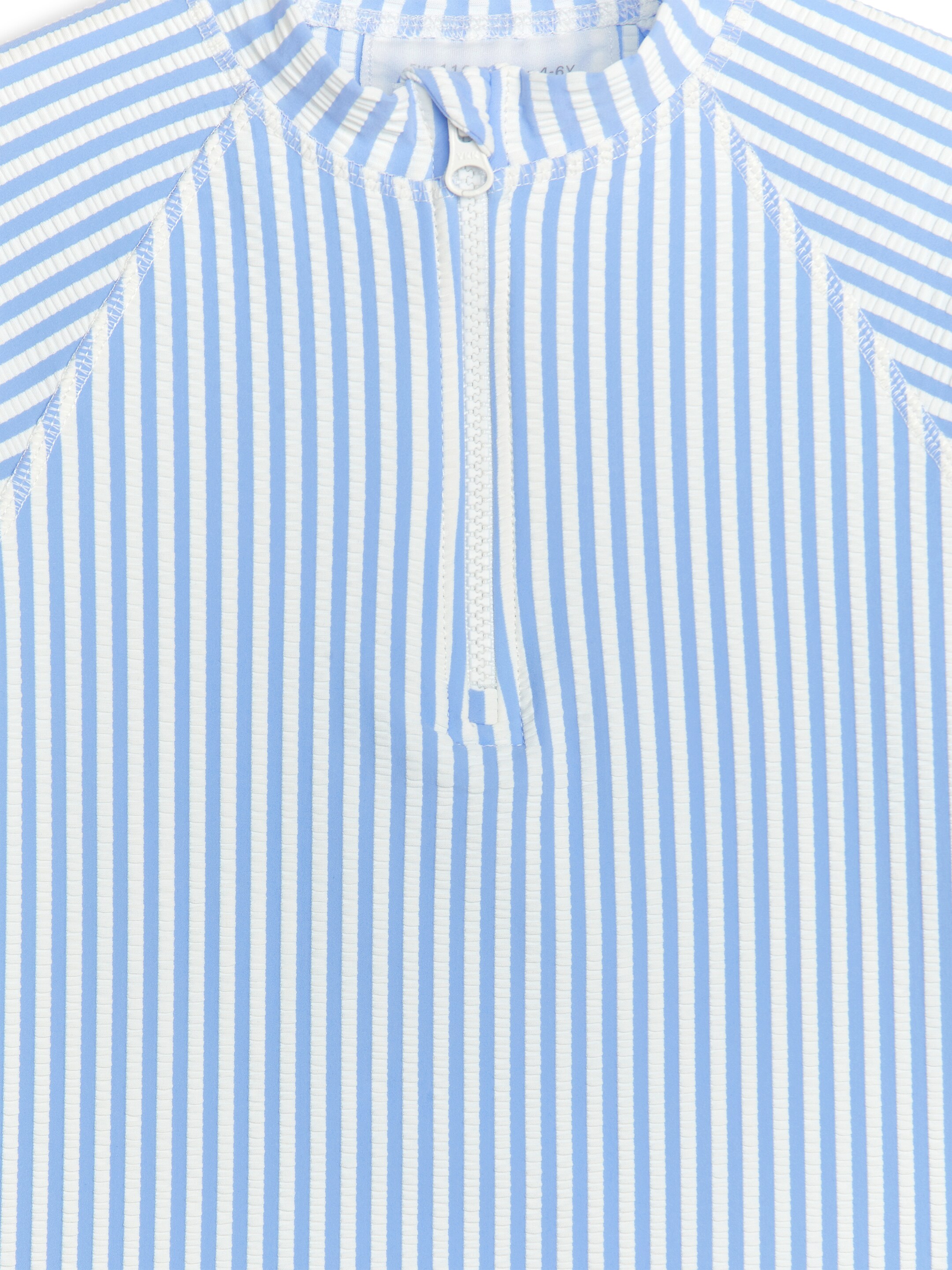 View larger image: Long-Sleeve UV Seersucker Top - Light Blue/White - Kids | H&M GB 3