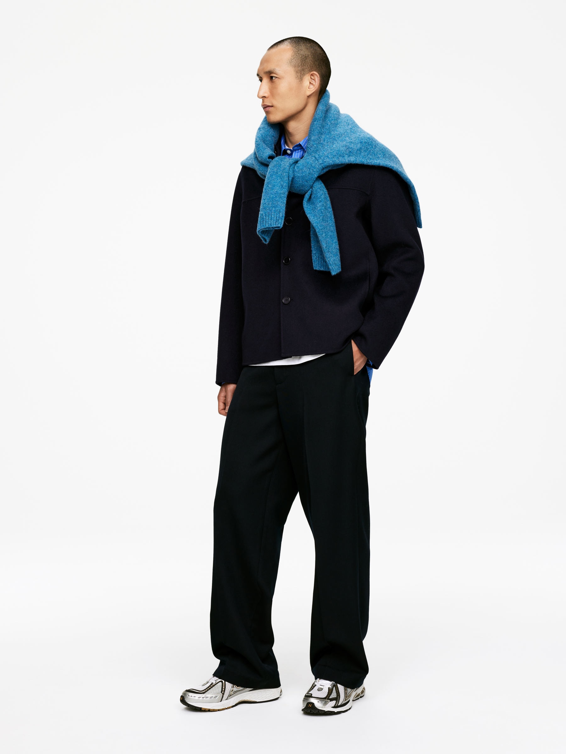 Double-Face Wool-Blend Jacket - Dark Blue - Relaxed fit - Men - StillMedia/Lookbook - 7