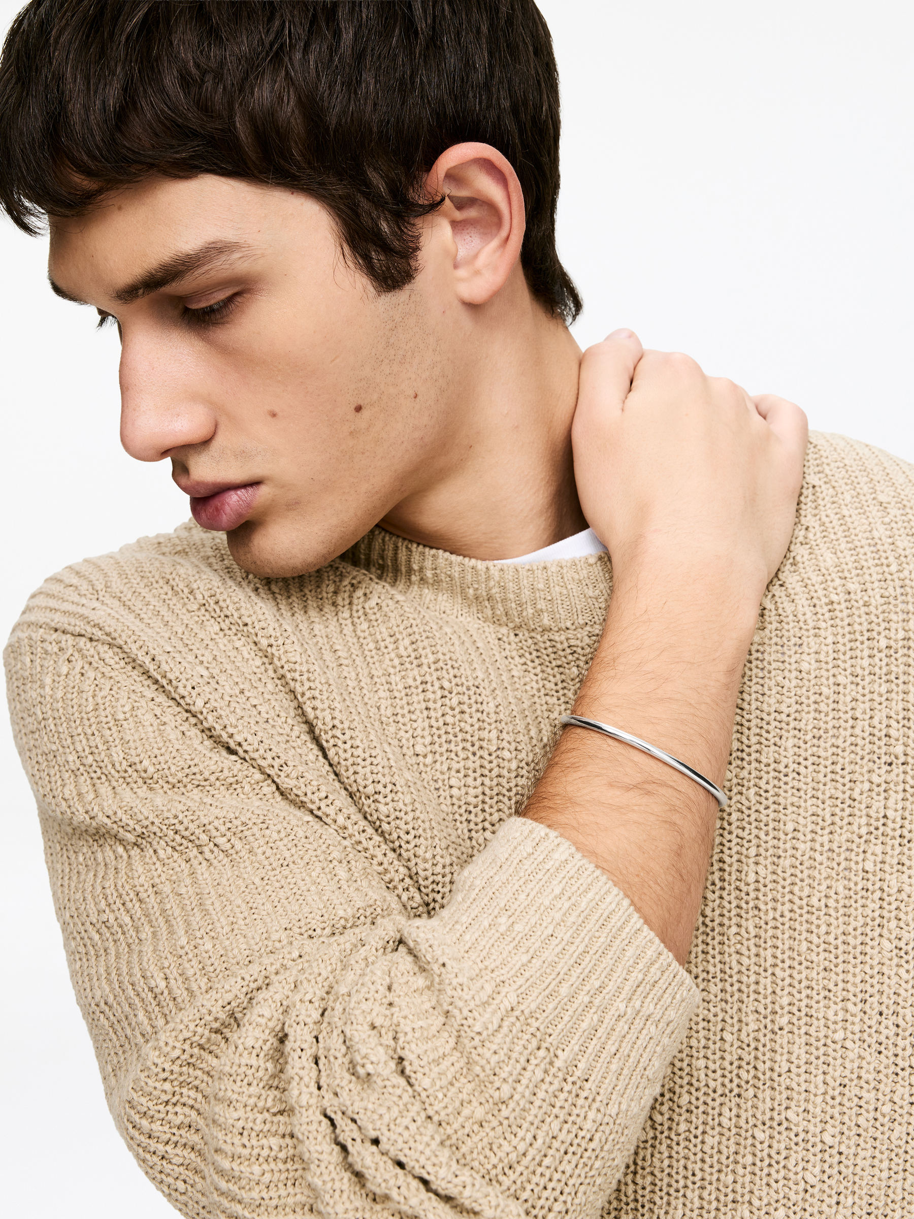 Sterling Silver Cuff Bracelet - Silver - Men - StillMedia/Lookbook - 12