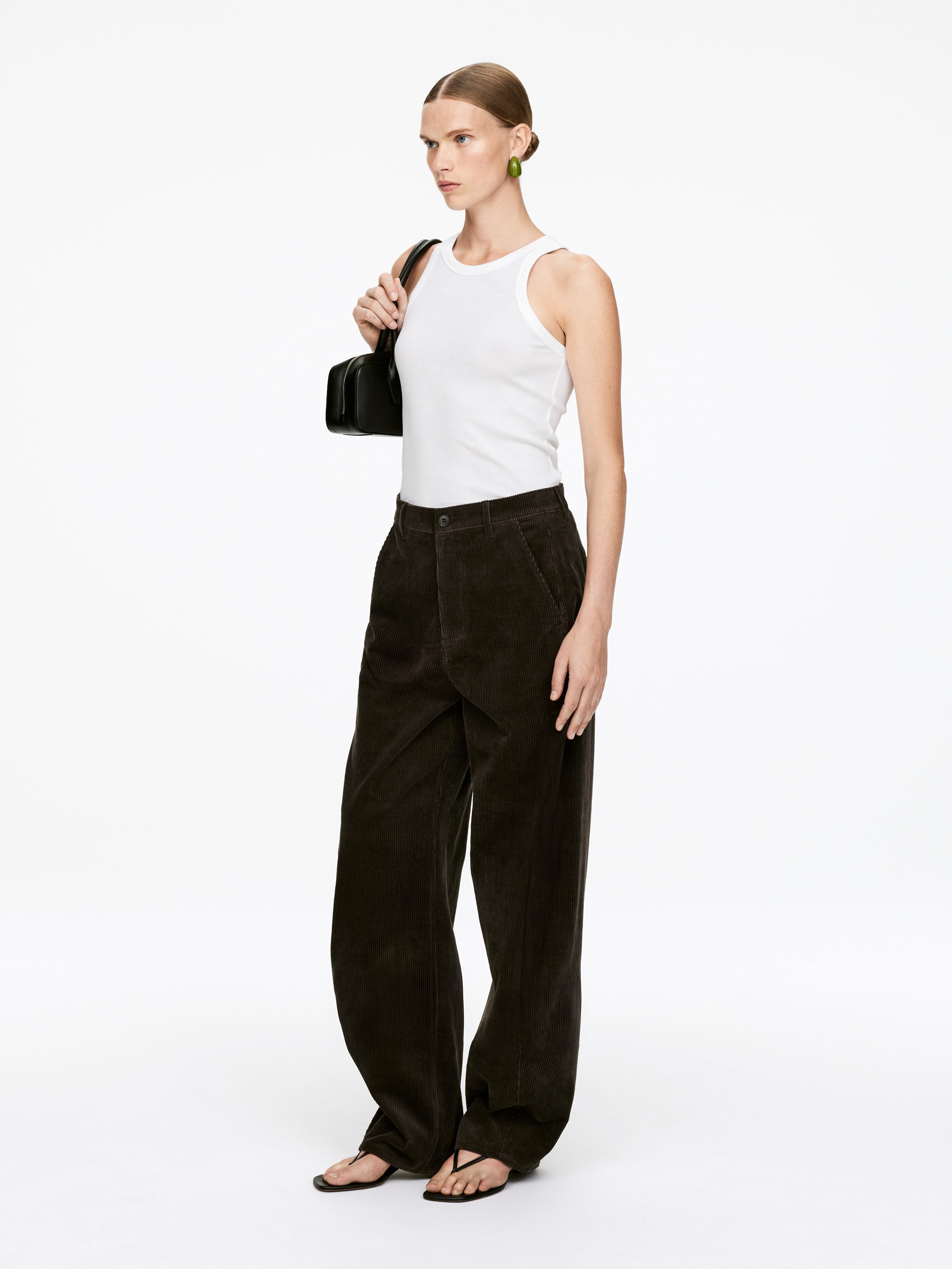 Débardeur côtelé dos nageur - Blanc - Femme - StillMedia/Lookbook - 36