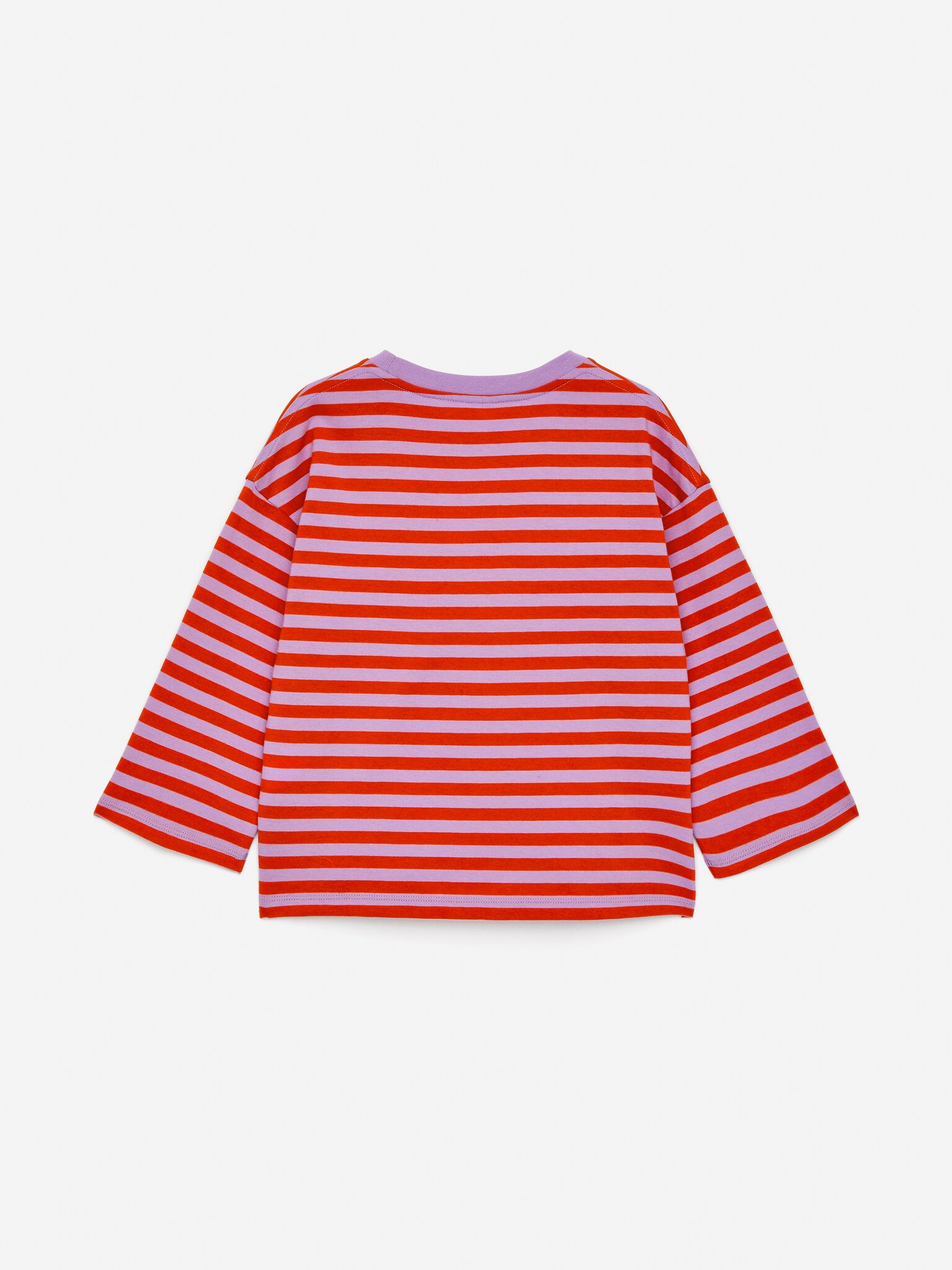 Long-Sleeved T-Shirt - Purple/Red/Beige/Rainbow/Off White/Multi stripe/White/Blue/Pink/Orange - 2