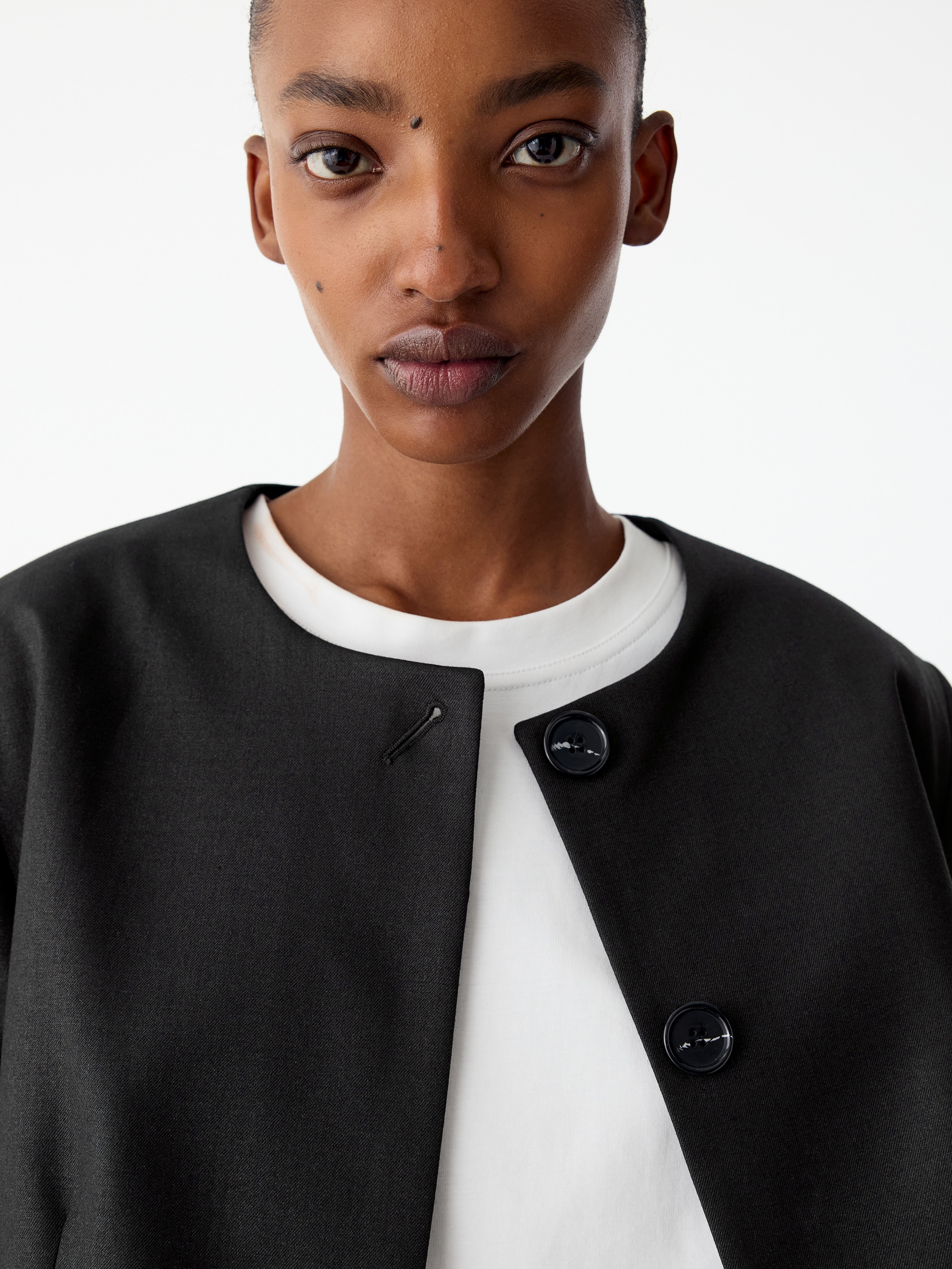 Tailored A-Line Jacket - Black - Regular fit - women - StillMedia/Lookbook - 2