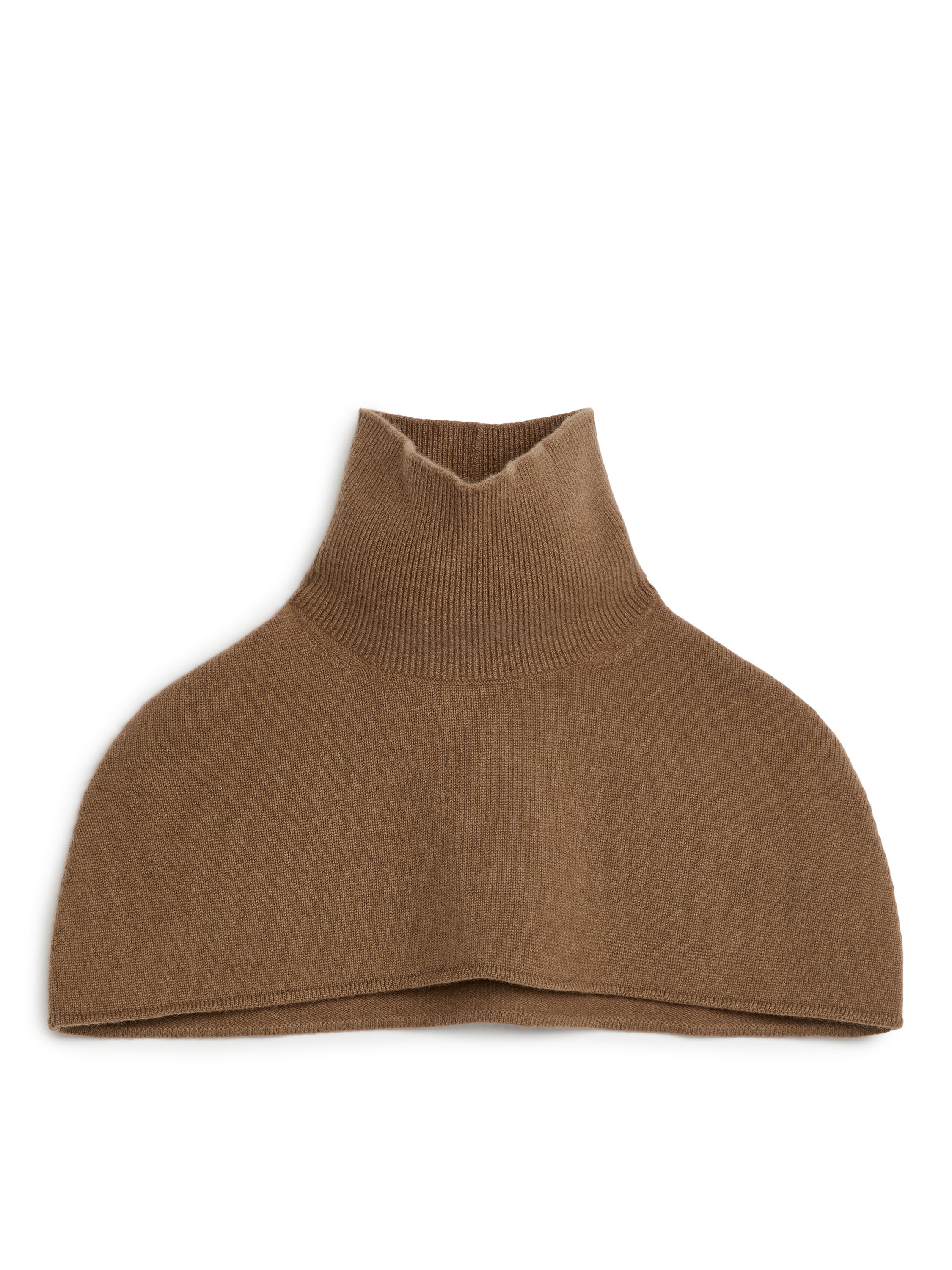 Cashmere-Wool Poncho-Brown-5485