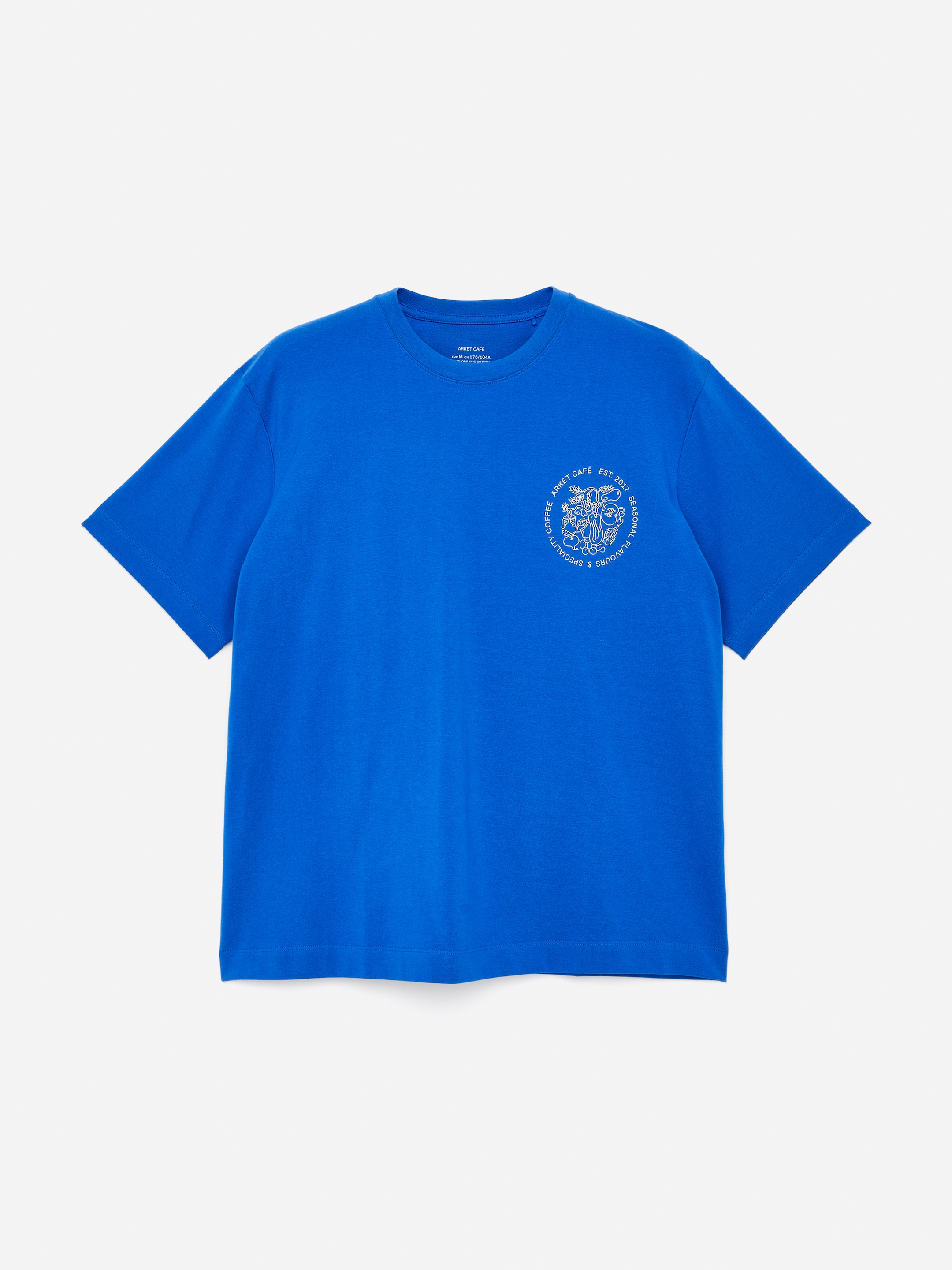Visa större bild: ARKET CAFÉ t-shirt med tryck - Blå - HERR | H&M SE 5