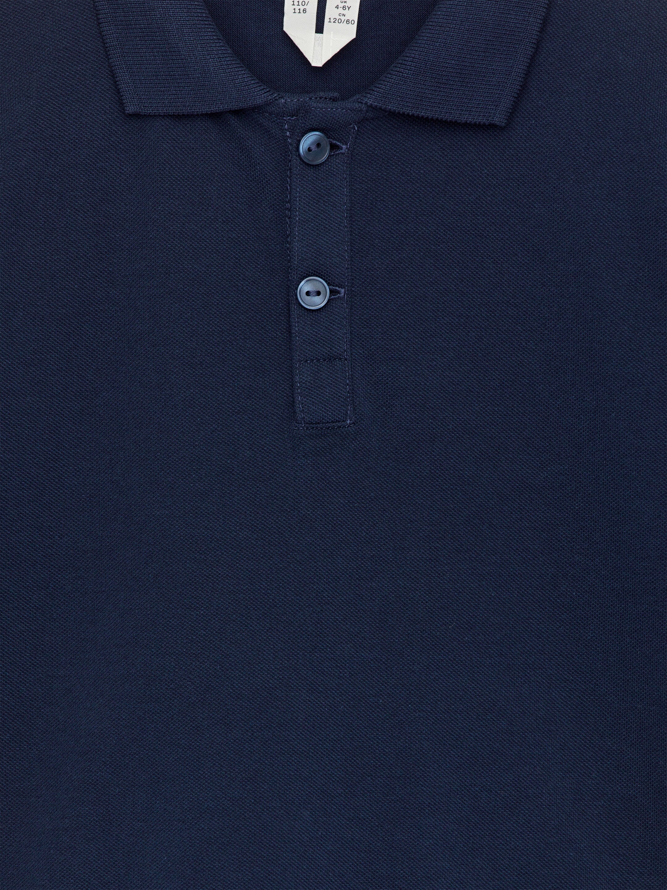 Ingrandisci l'immagine: Piqué Polo Shirt - Dark Blue - BAMBINO | H&M CH 3