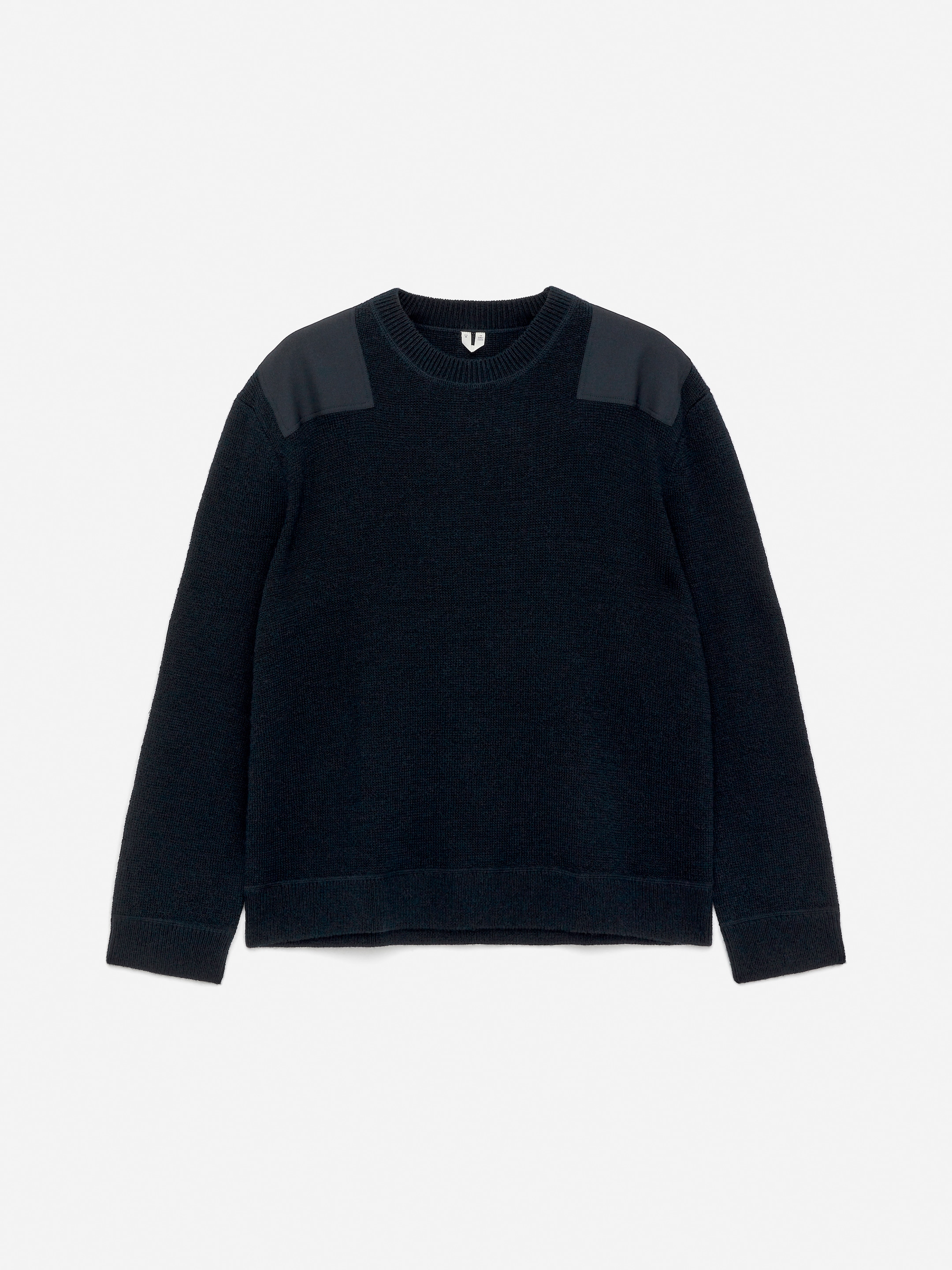 Wollpullover mit Patches - Dunkelblau - Regular Fit - Herren - StillMedia/DescriptiveStillLife - 1