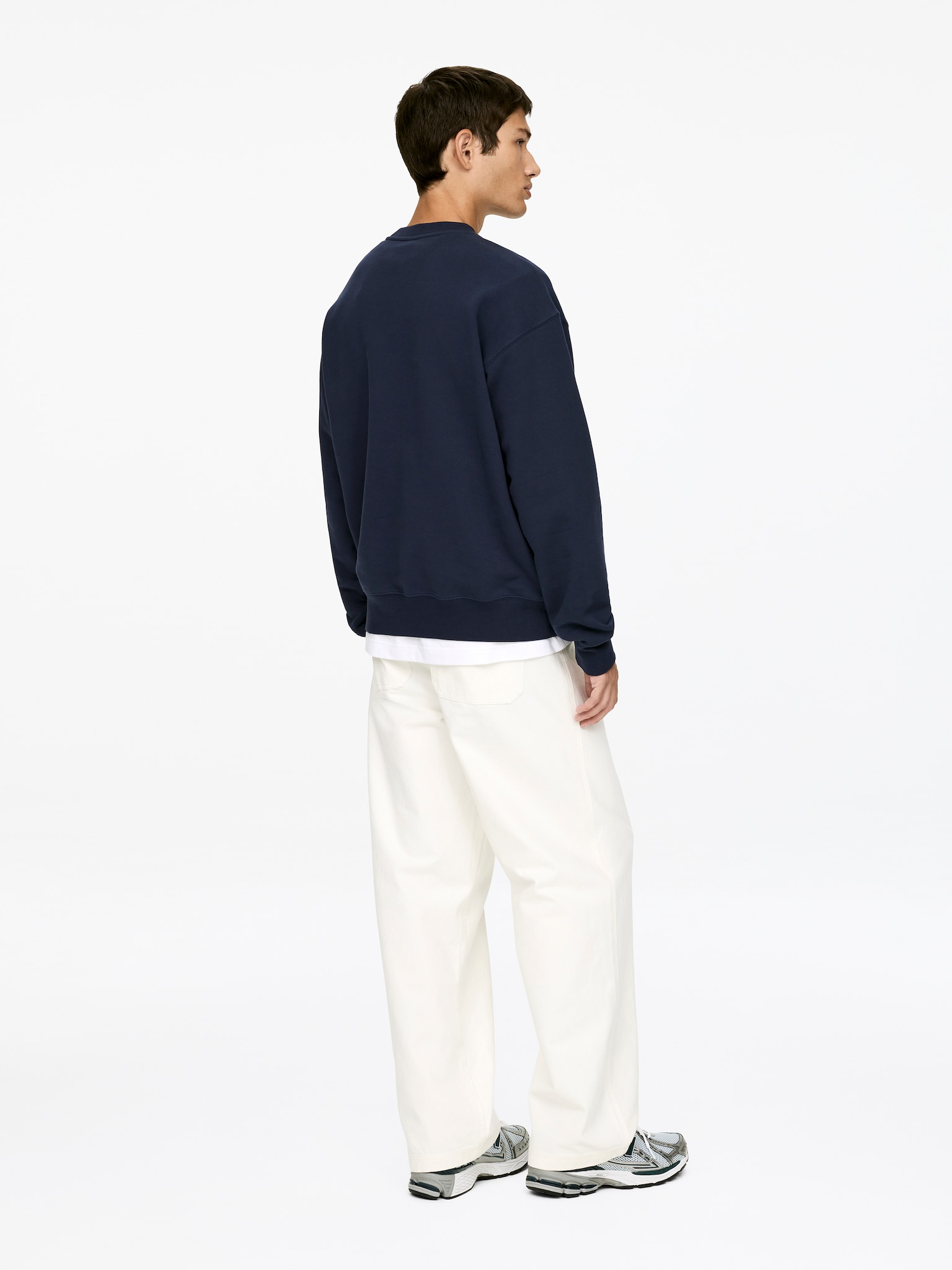 Relaxed Sweatshirt - Blue/Dark Grey - 4