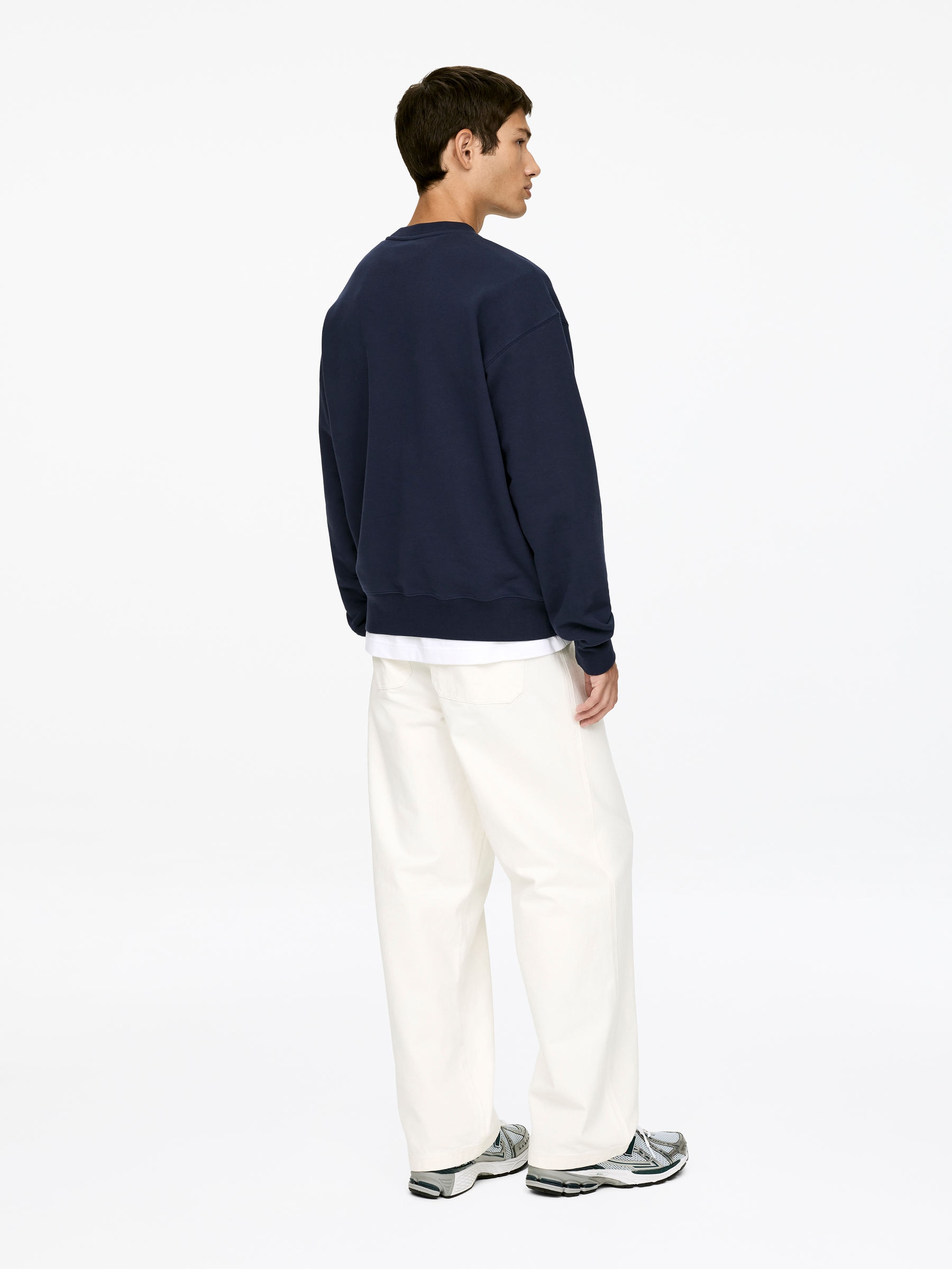 Relaxed Sweatshirt - Blue - Loose fit - Men - StillMedia/Lookbook - 3