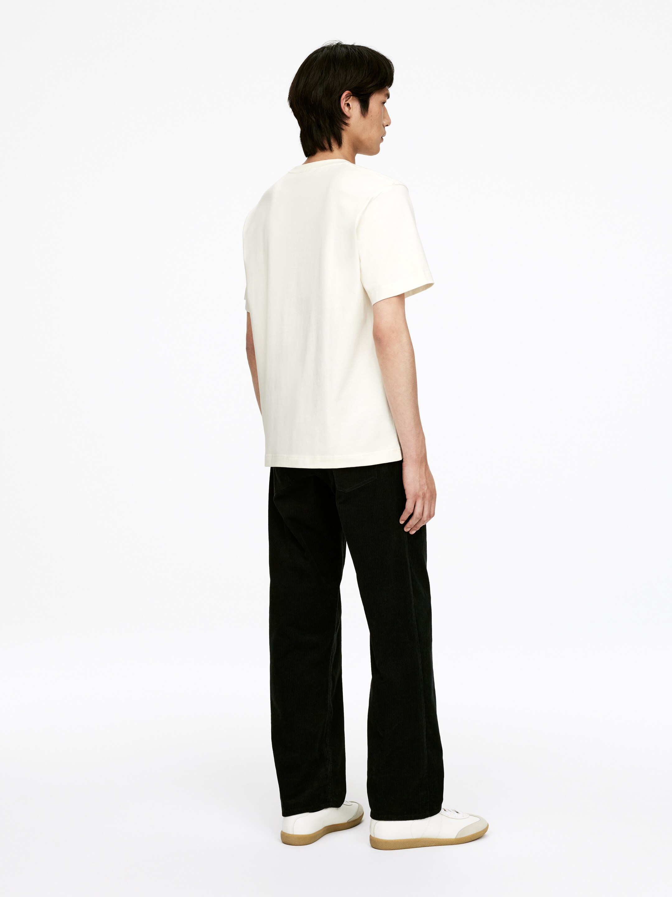 Grotere afbeelding bekijken: Ruimvallend T-shirt van 220 gsm jersey - Offwhite - HEREN | H&M NL 2