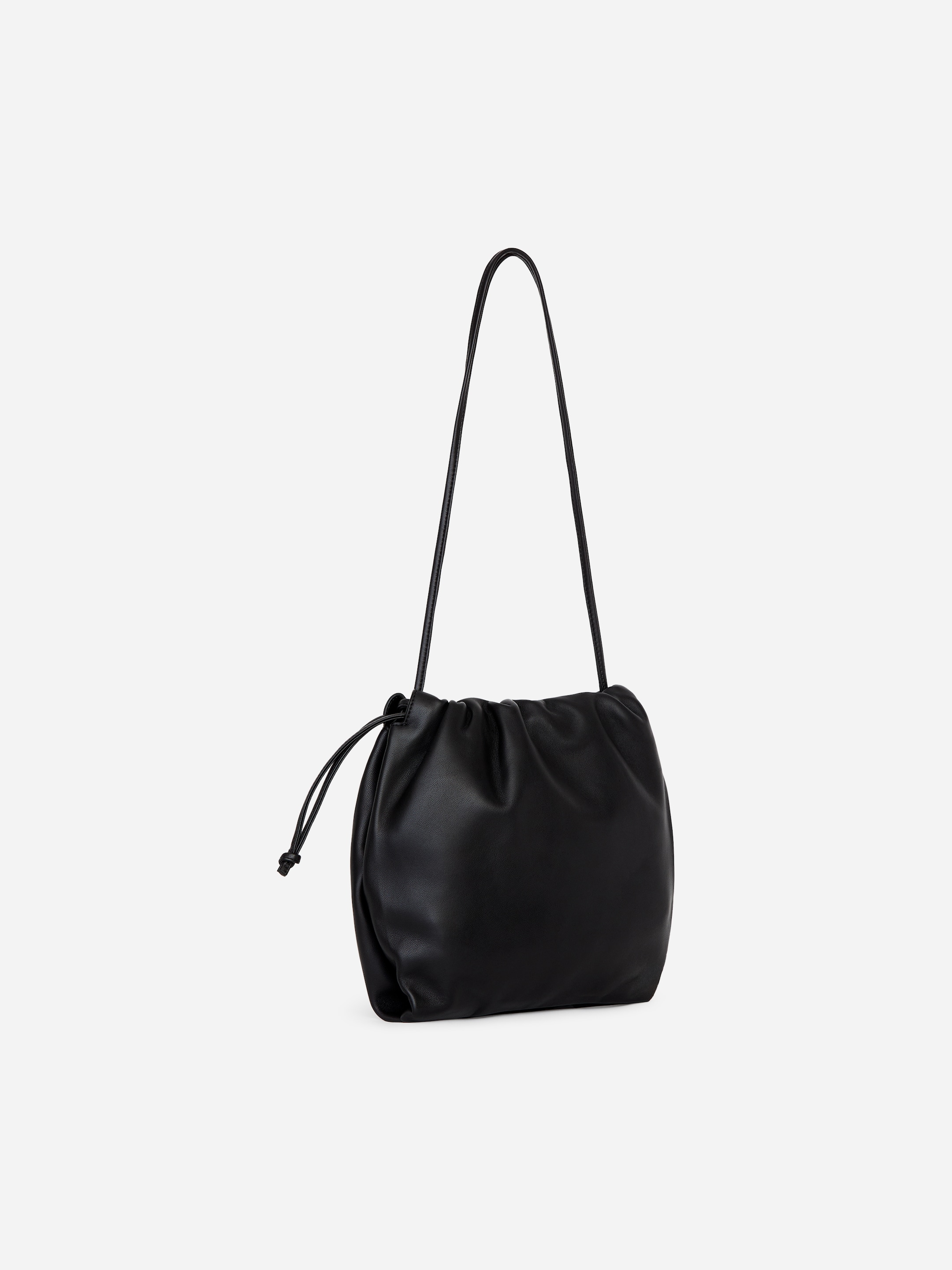 Small gathered leather bag - Black - women - StillMedia/DescriptiveStillLife - 2