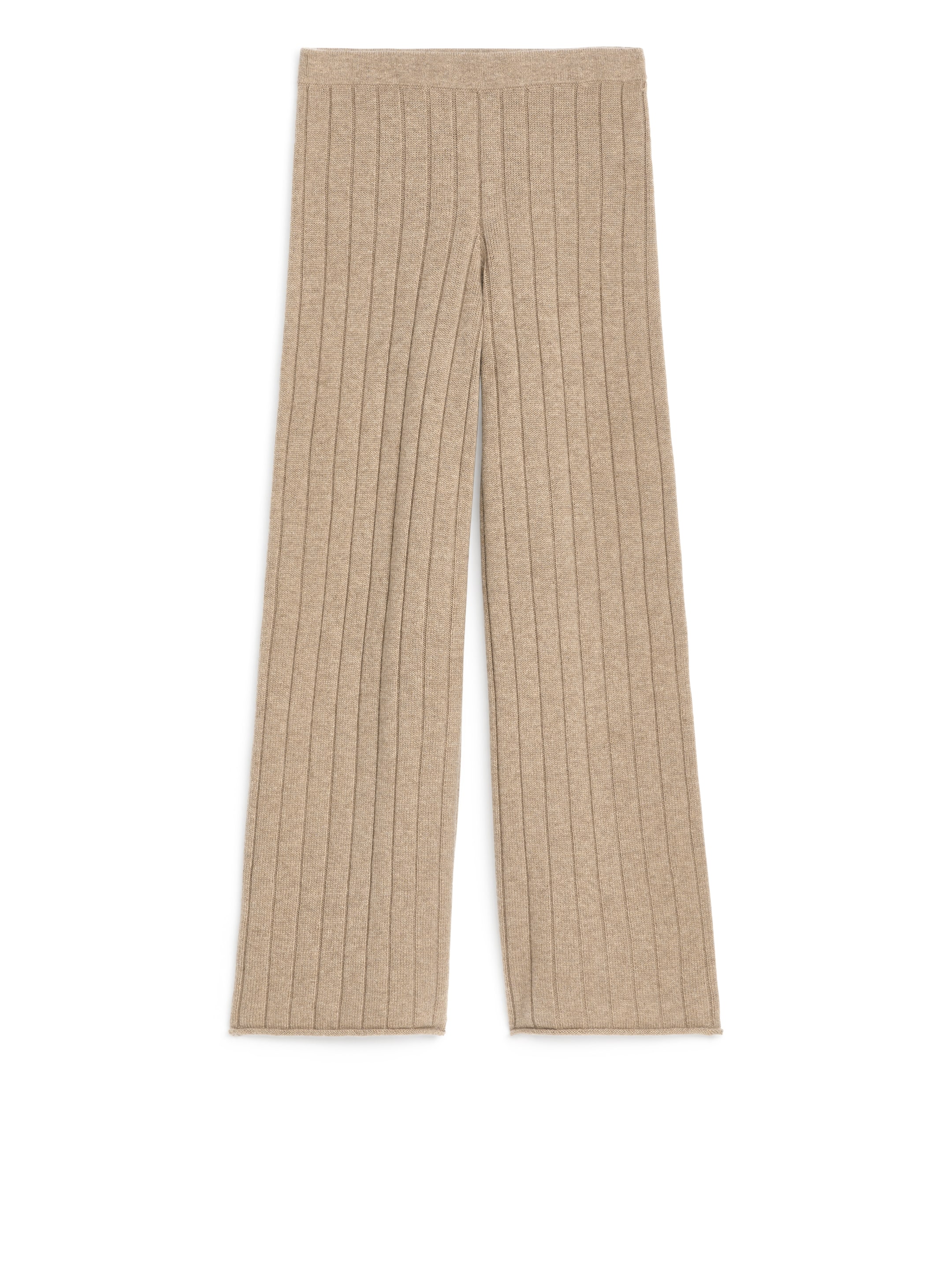 Größeres Bild ansehen: Rippstrickhose aus Kaschmir und Wolle - Beige - Ladies | H&M DE 1