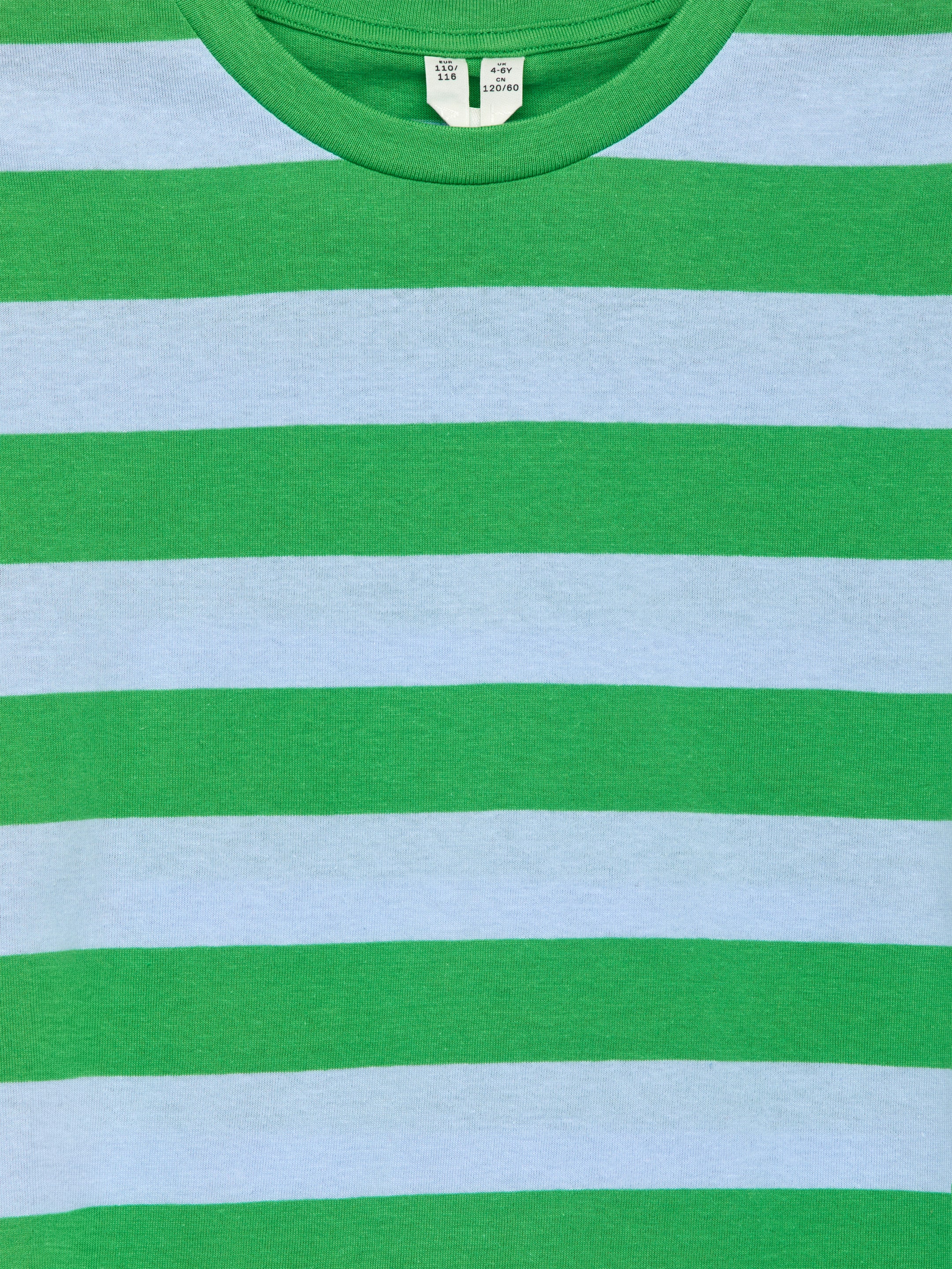 Stripe T-Shirt - Green/Light Blue - Regular fit - Children - StillMedia/DescriptiveDetail - 1
