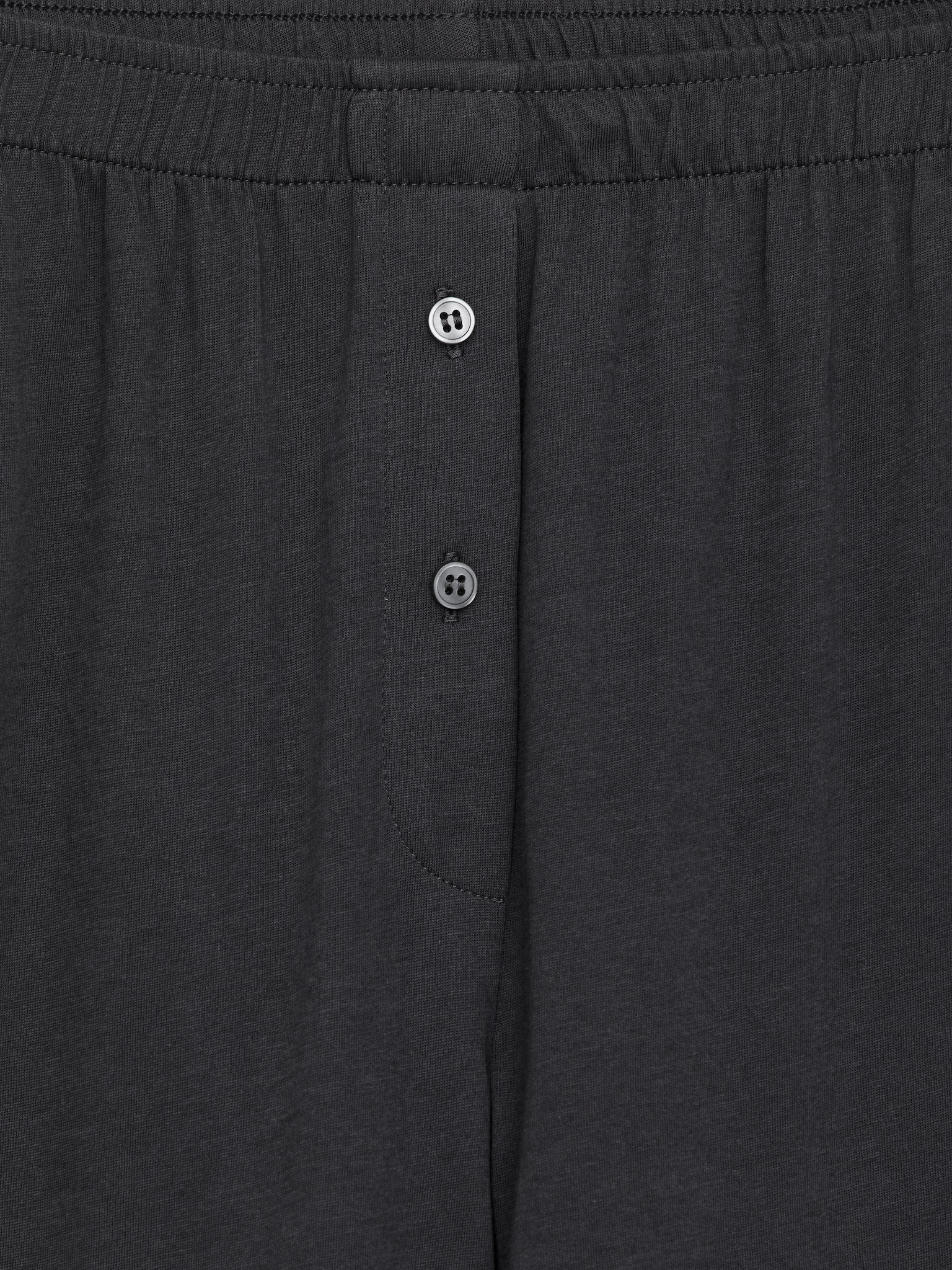 Pantaloni in misto cotone drappeggiato - Grigio scuro - 5