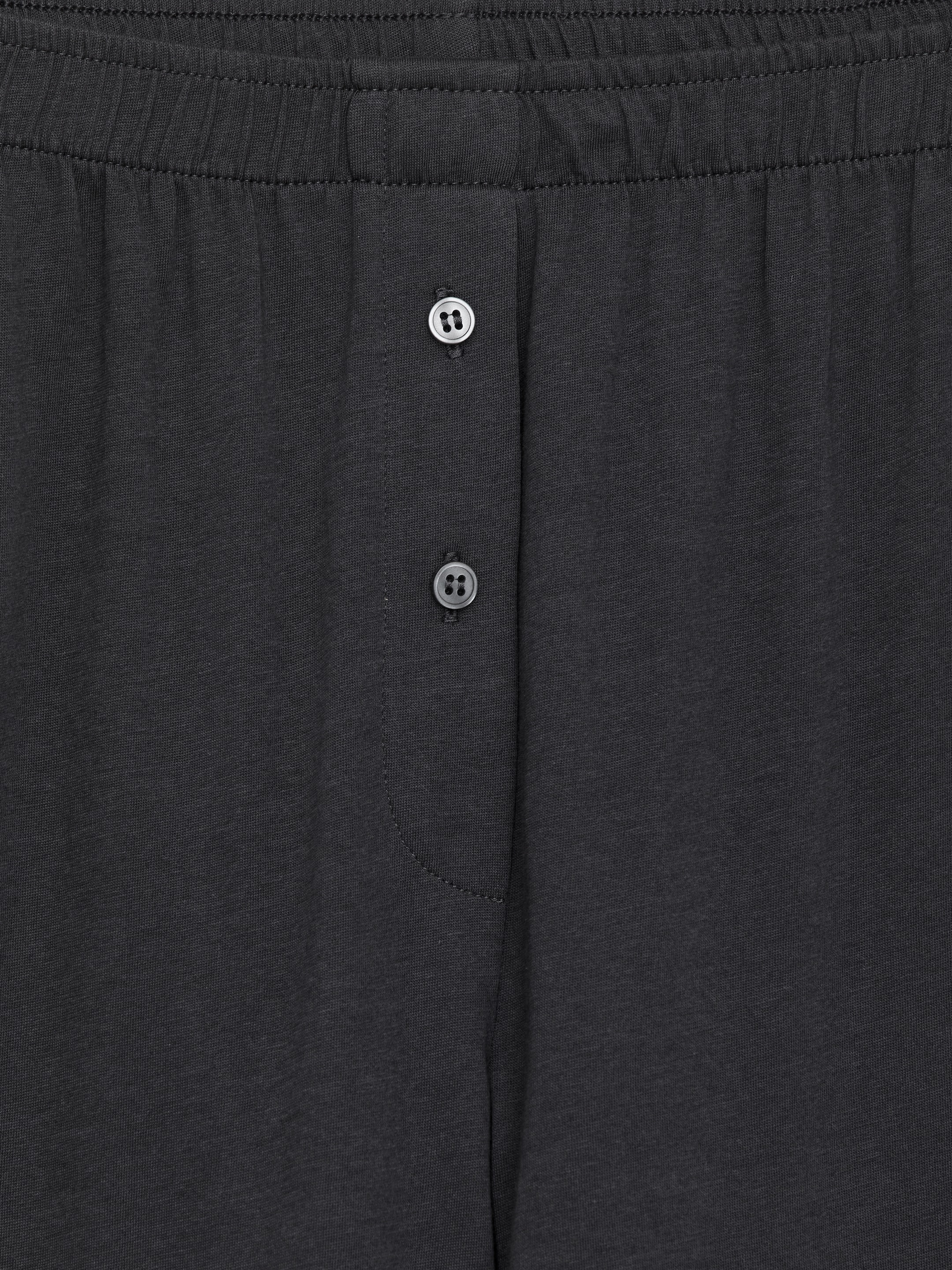 Följsam byxa i bomullsblandning - Mörkgrå - Relaxed fit - Women - StillMedia/DescriptiveDetail - 2