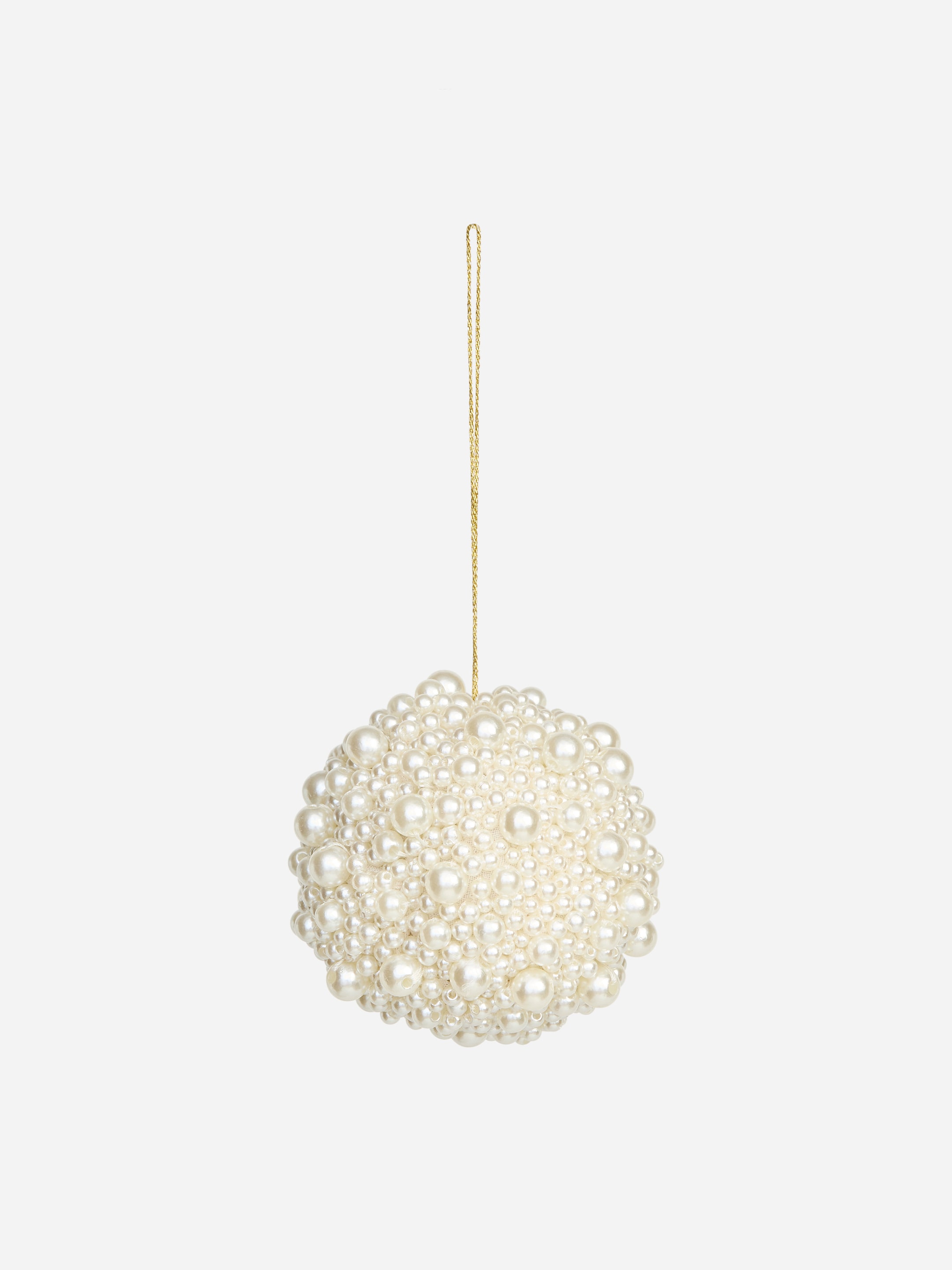 Glass Bead Bauble-White-20995
