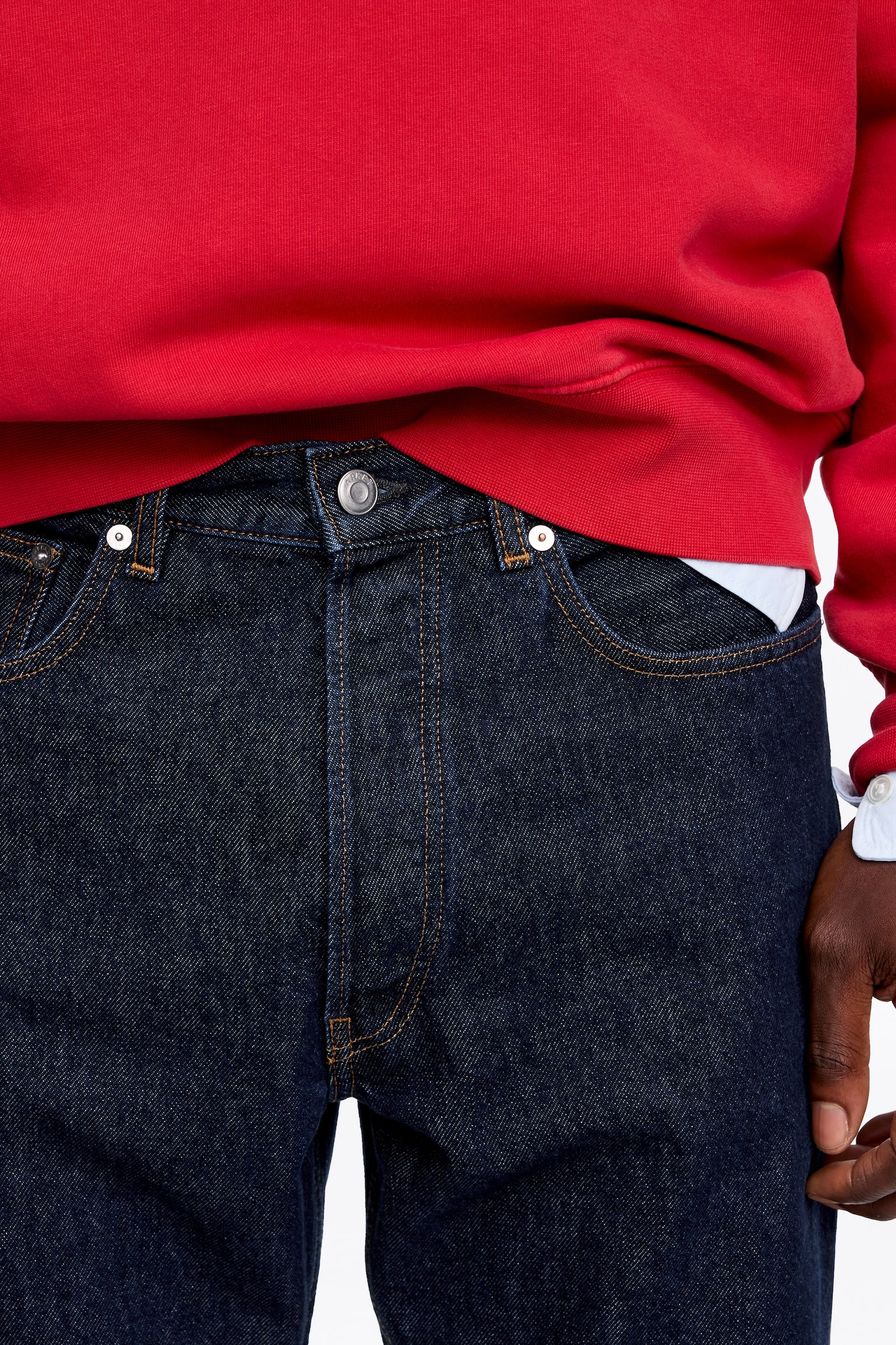 CANYON regular fit bootcut jeans - Donkerblauw/Zwart/Lichtblauw - 3