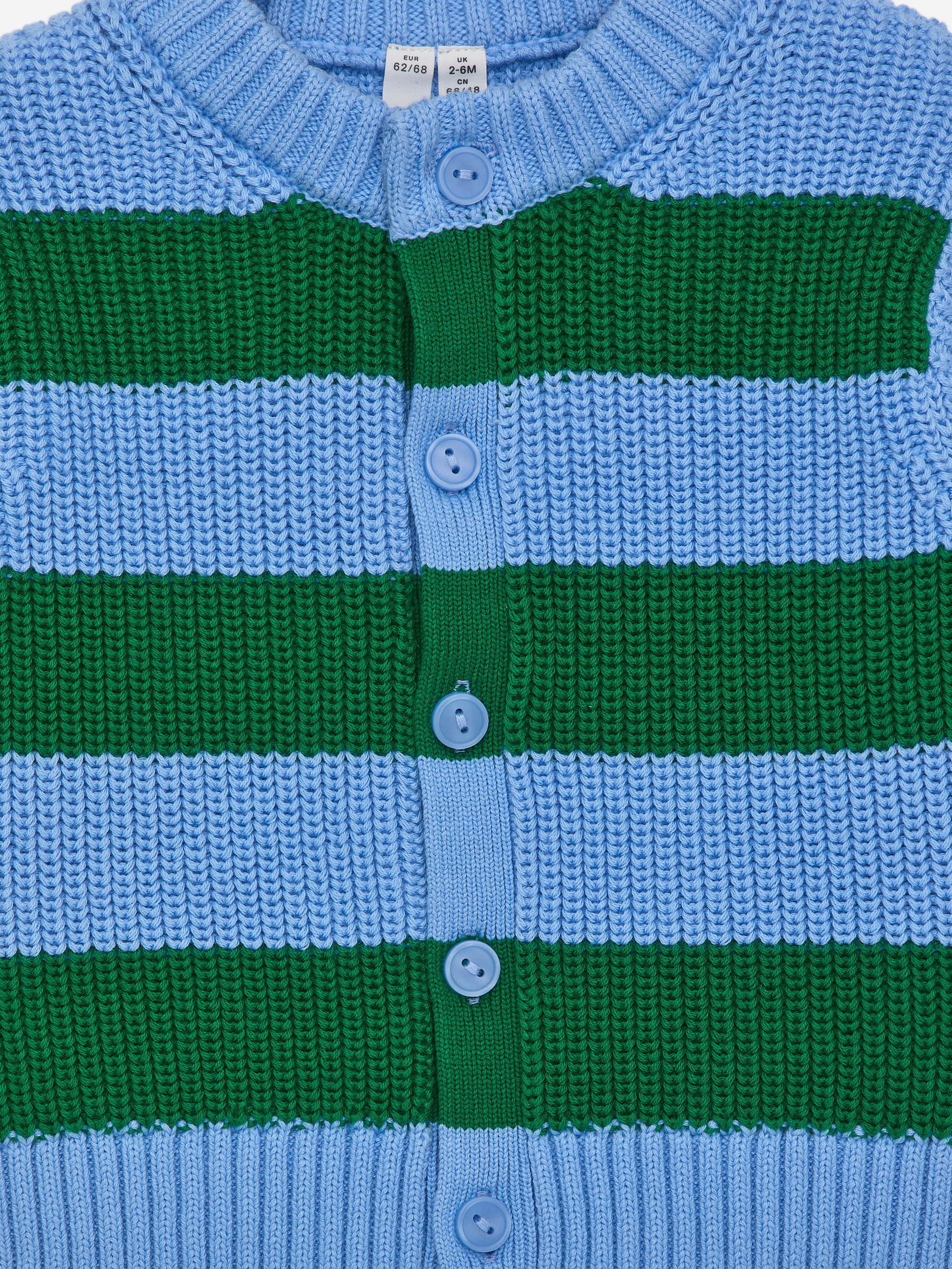Strickjacke aus Baumwolle - Hellblau/Grün - Regular Fit - Kinder - StillMedia/DescriptiveDetail - 2
