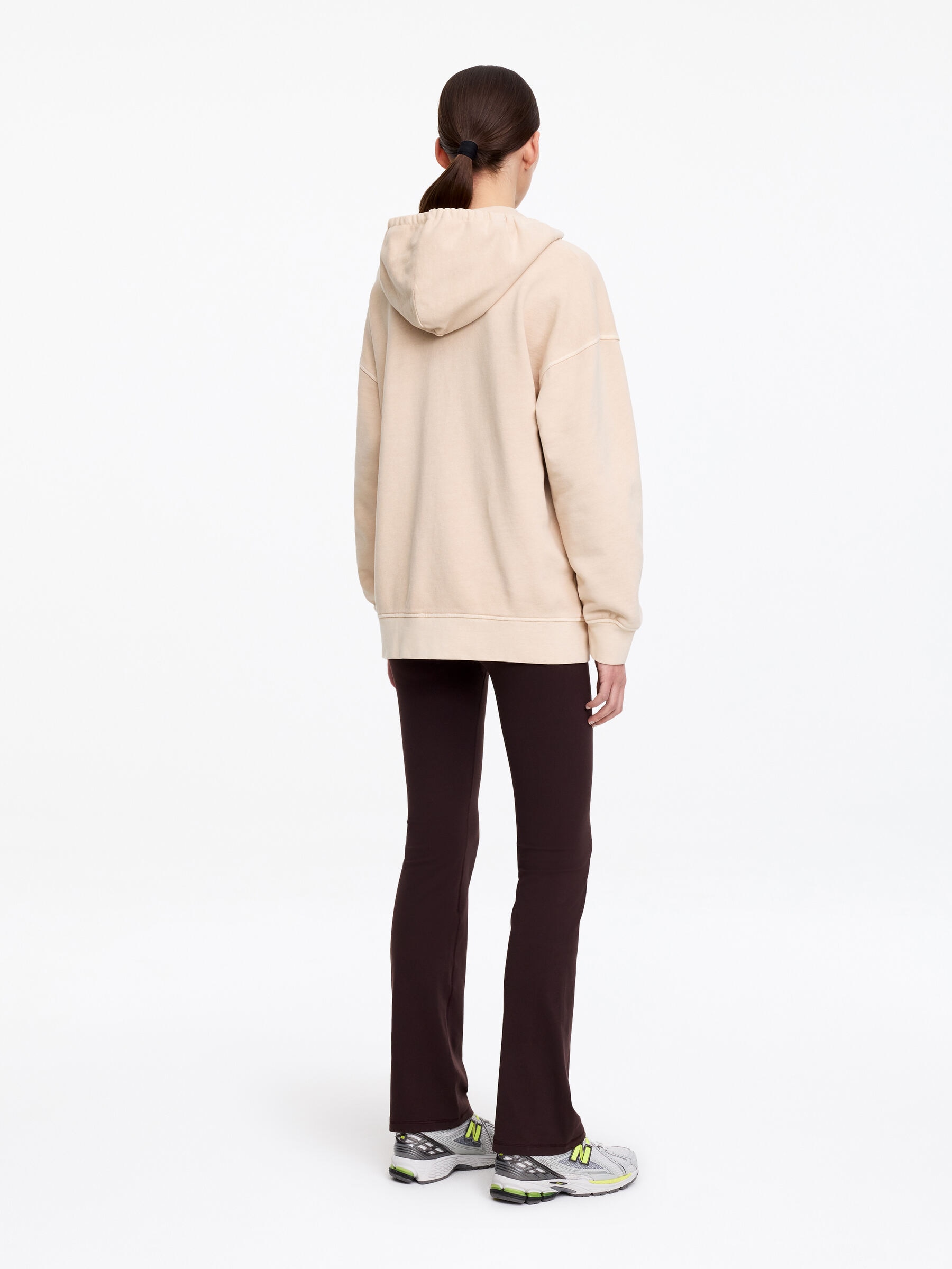 Zip Hoodie - Beige - Loose fit - Women - StillMedia/Lookbook - 5
