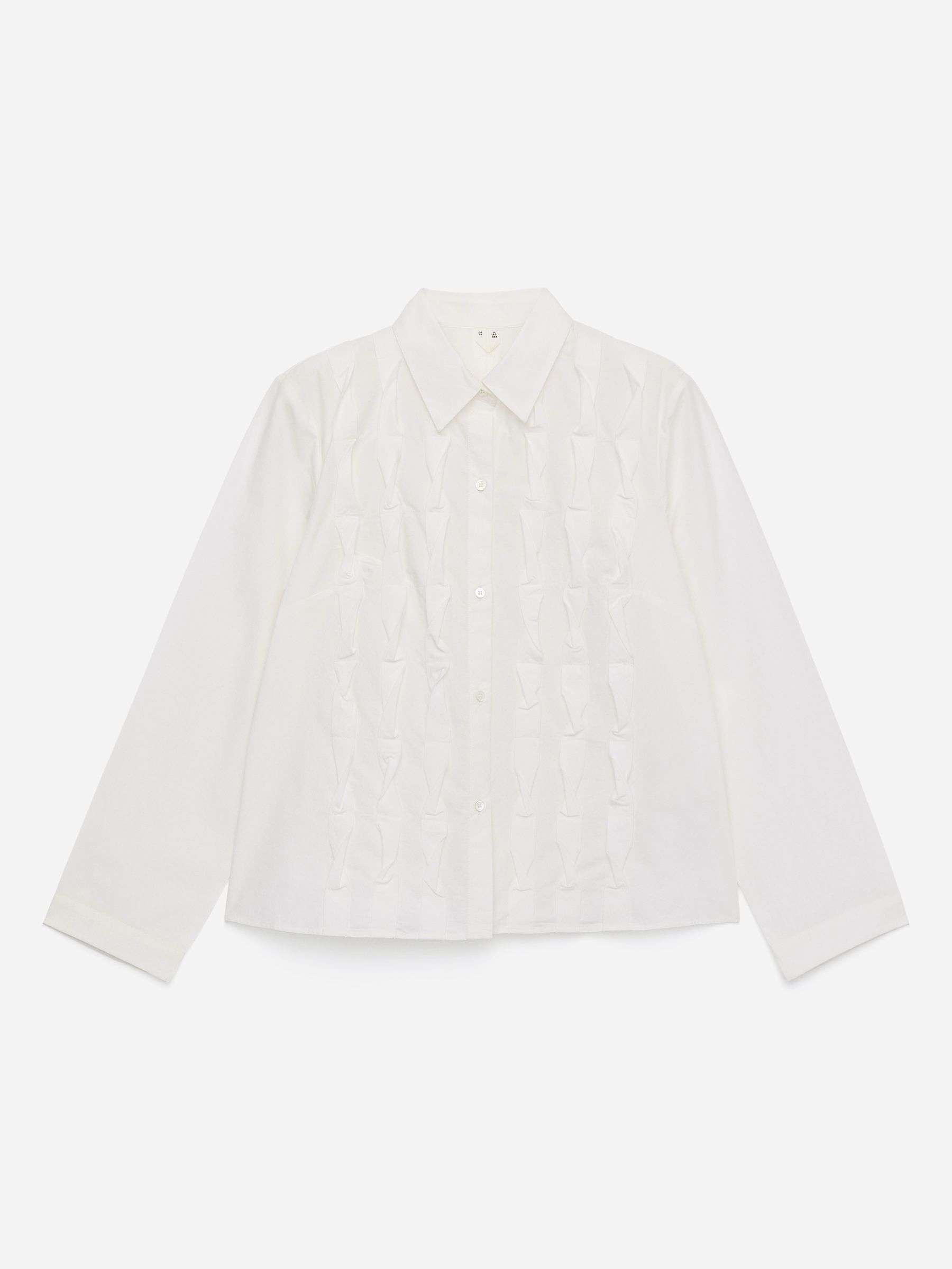 Frill Blouse-White-16105