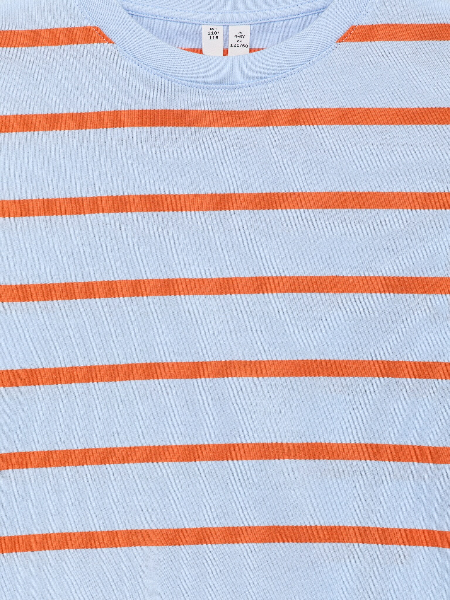 Long-Sleeve T-Shirt - Light Blue/Orange/Dark Green/Light Blue/Blue/White - 3