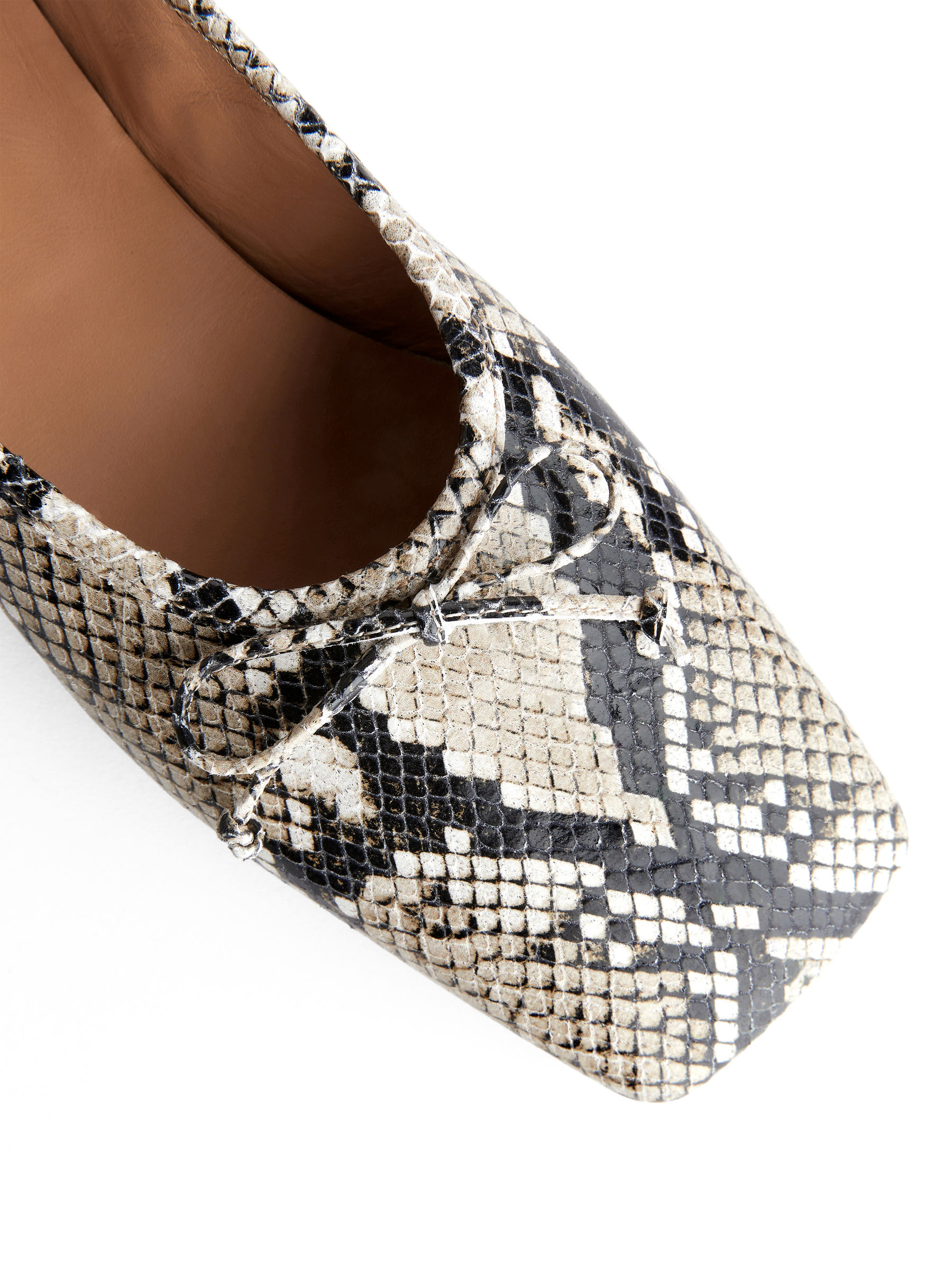 Leather Ballerina - Beige/Brown - Women - StillMedia/DescriptiveDetail - 3