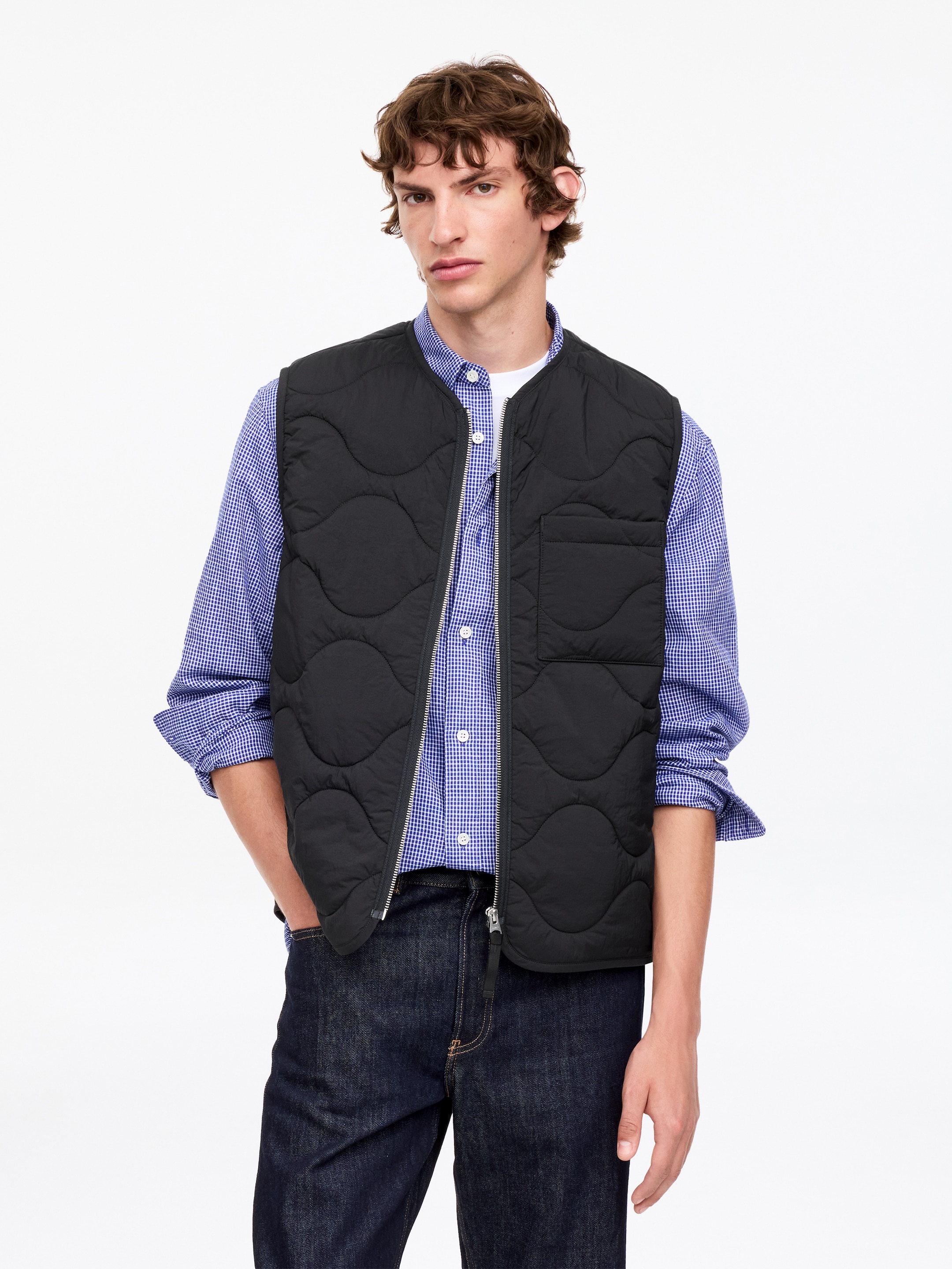 Gesteppte 2-in-1-Liner-Weste - Schwarz - Regular Fit - Men - StillMedia/Lookbook - 50