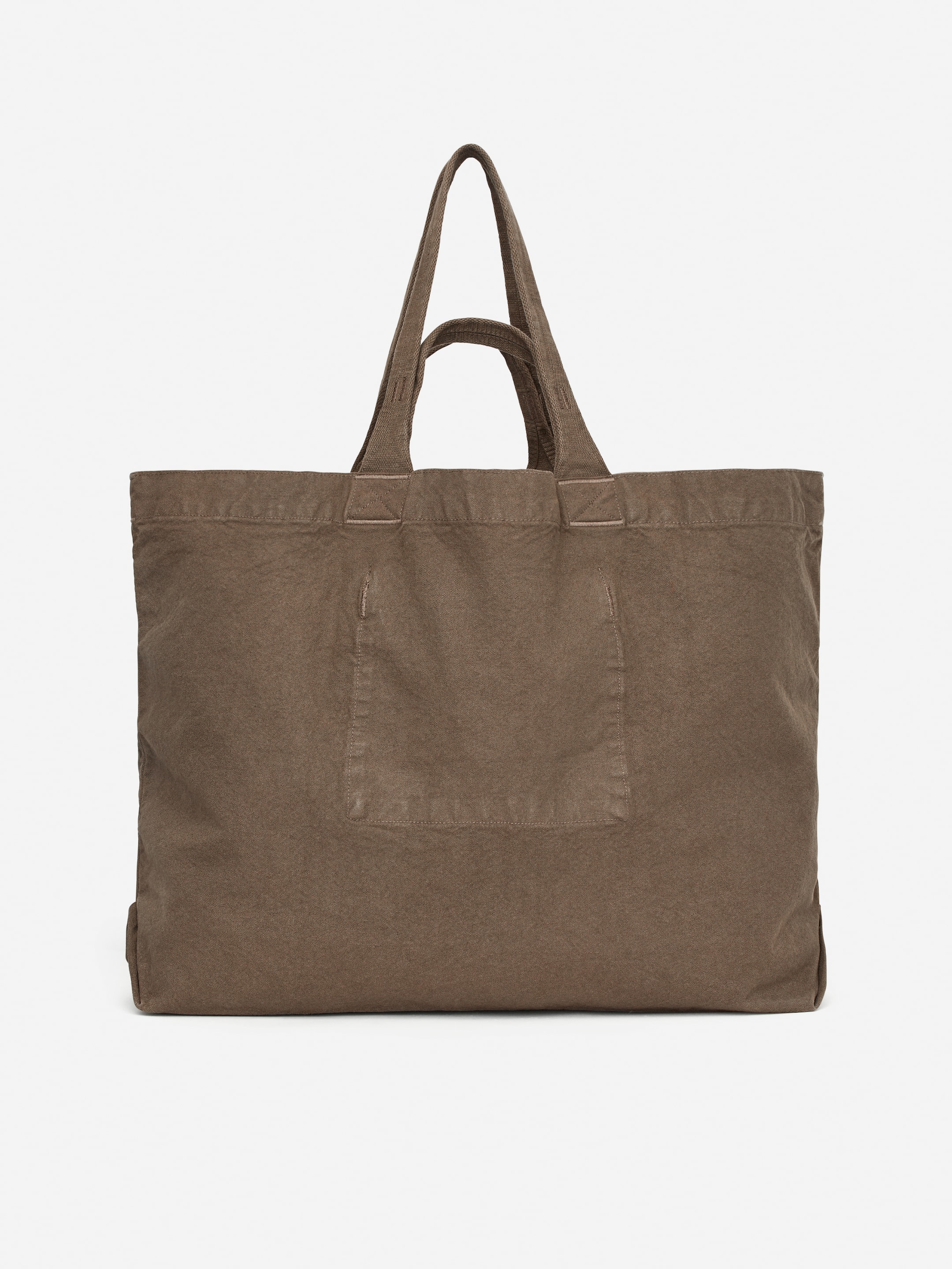 Oversized Canvas Tote-#6C655F-15360