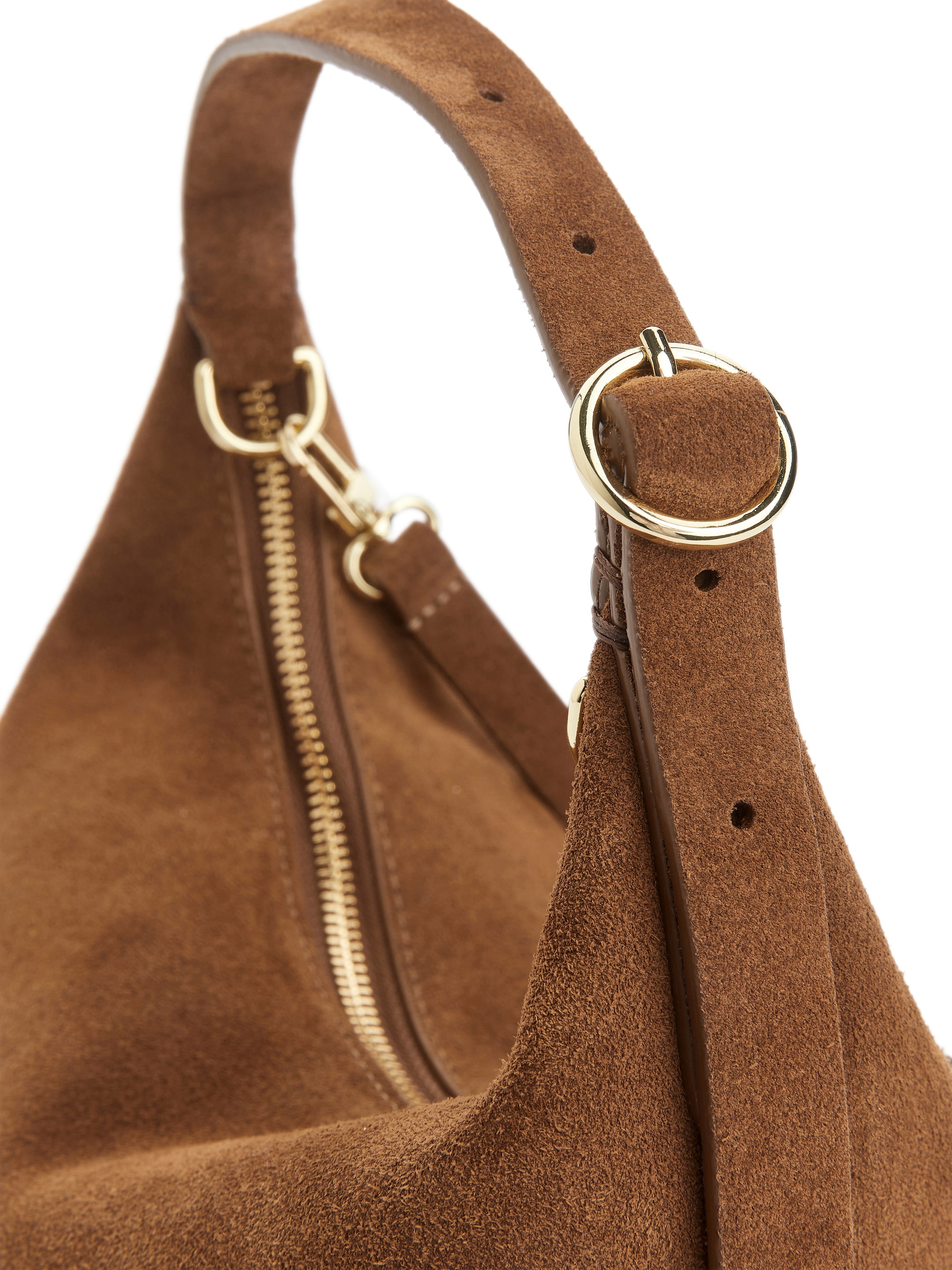 Borsa in pelle crosta scamosciata - Marrone - Women - StillMedia/DescriptiveDetail - 5