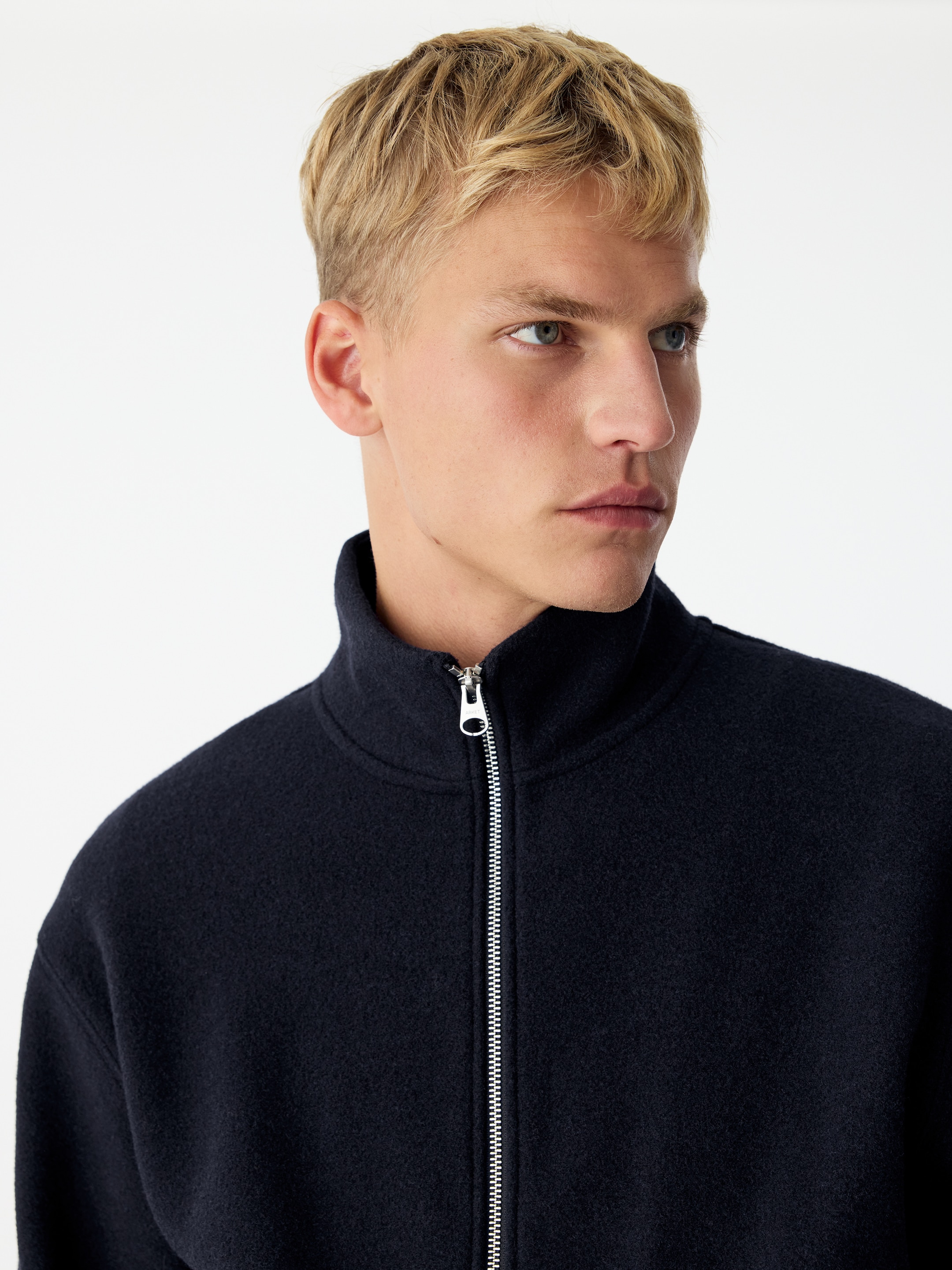 Giacca in misto lana con cerniera - Blu scuro - Regular fit - men - StillMedia/Lookbook - 5