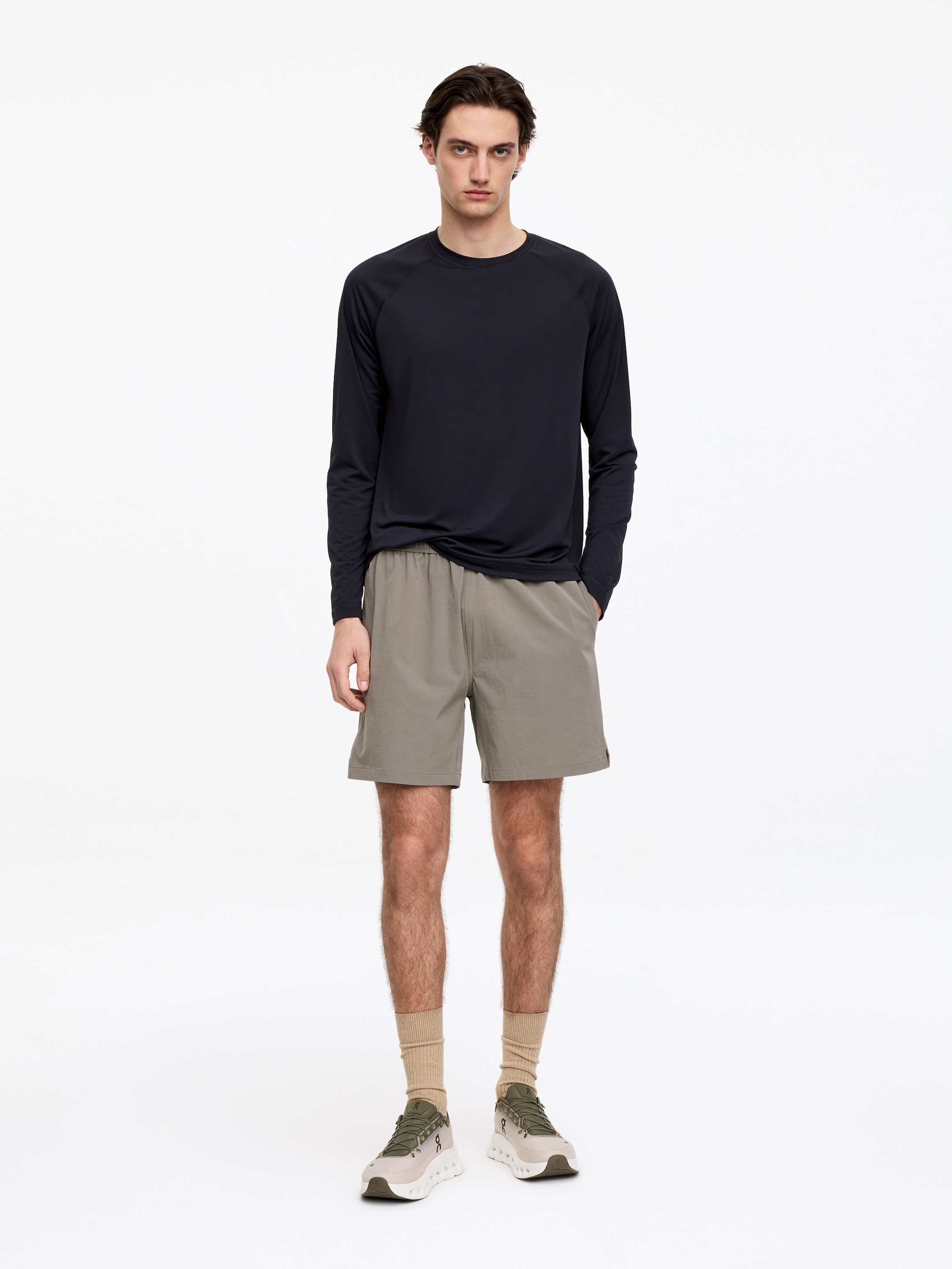 ARKET ACTIVE Sport Shorts-#7C7772-18906