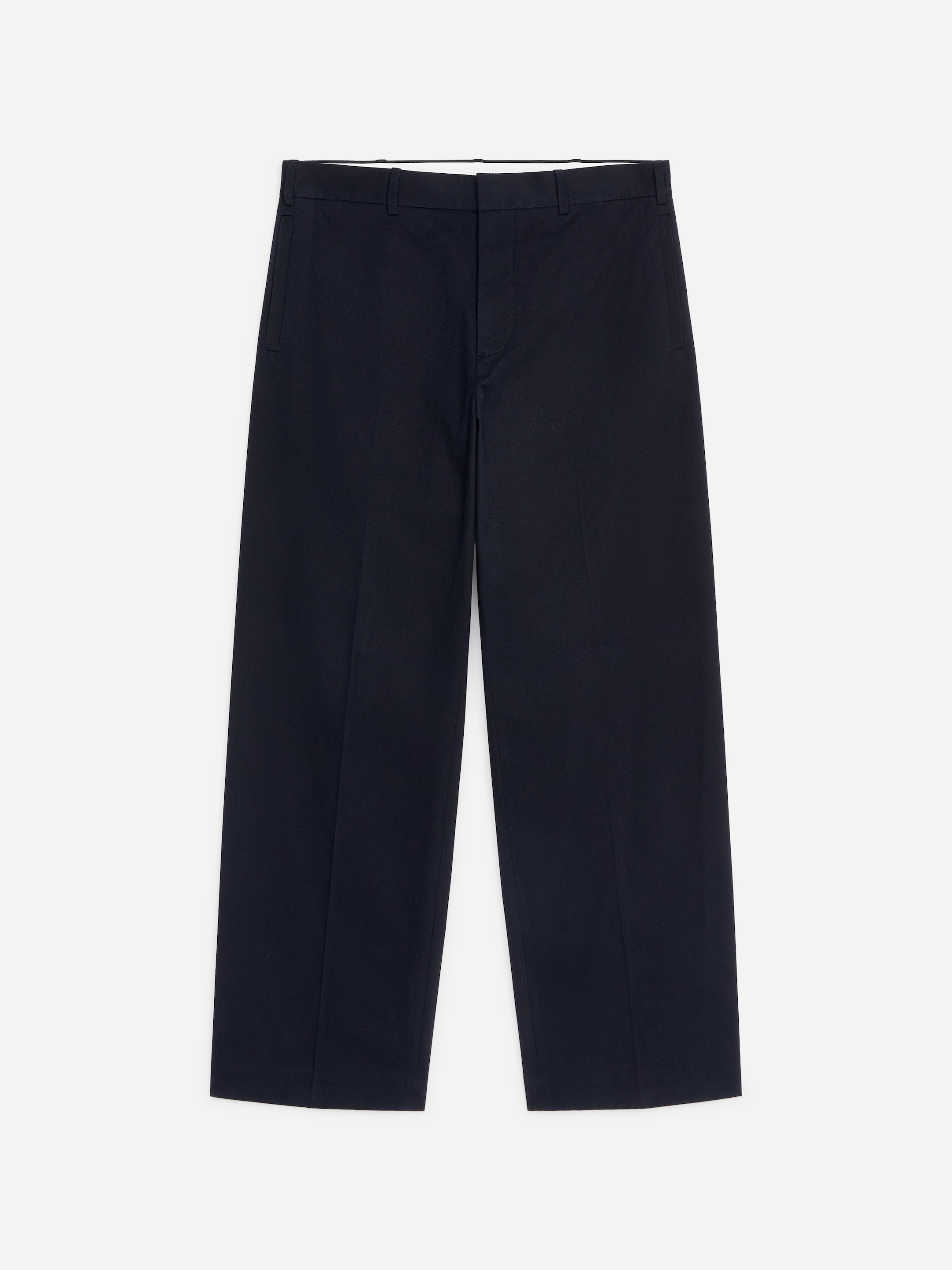 Relaxed Cotton Twill Trousers - Dark Blue - Relaxed fit - Men - StillMedia/DescriptiveStillLife - 1