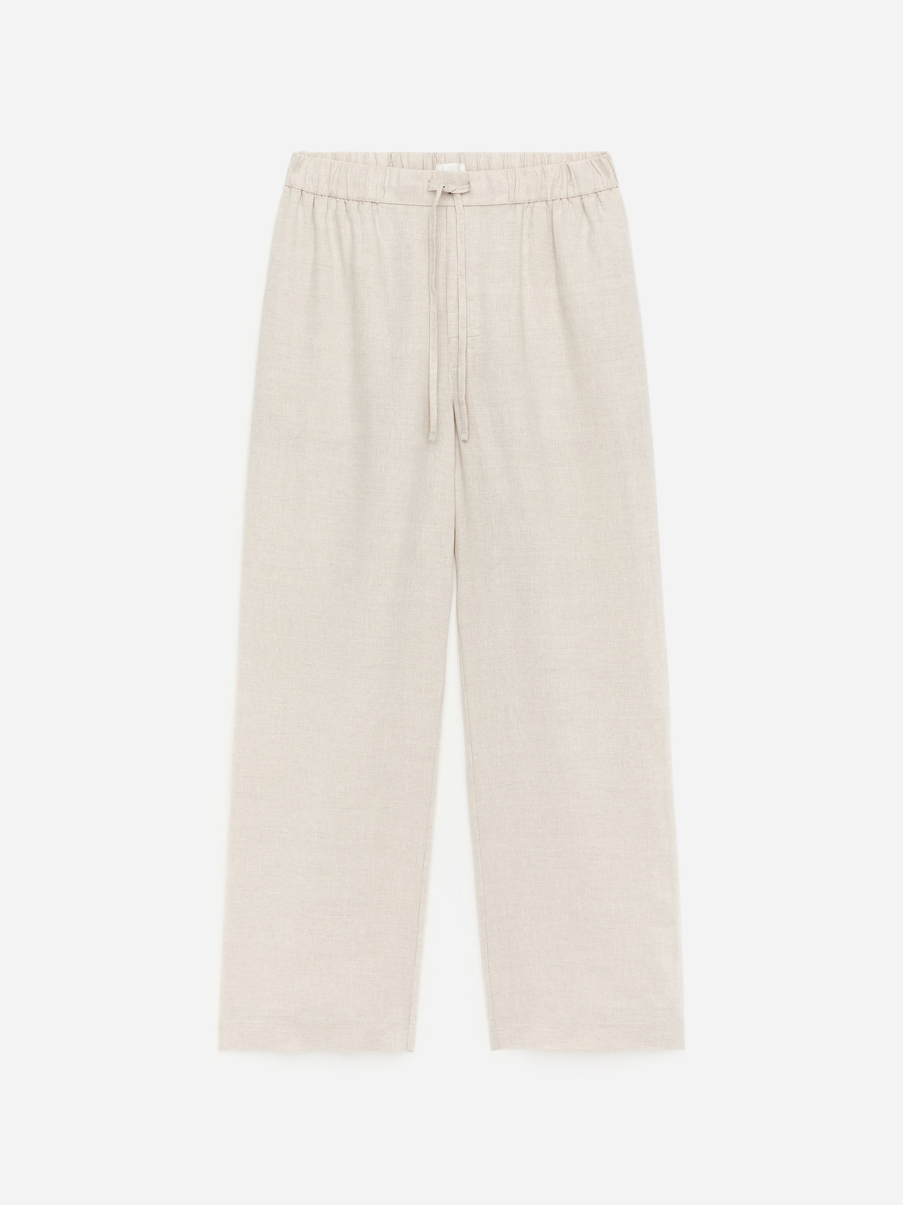 Relaxed Linen Trousers - Beige - Relaxed fit - Men - StillMedia/DescriptiveStillLife - 1