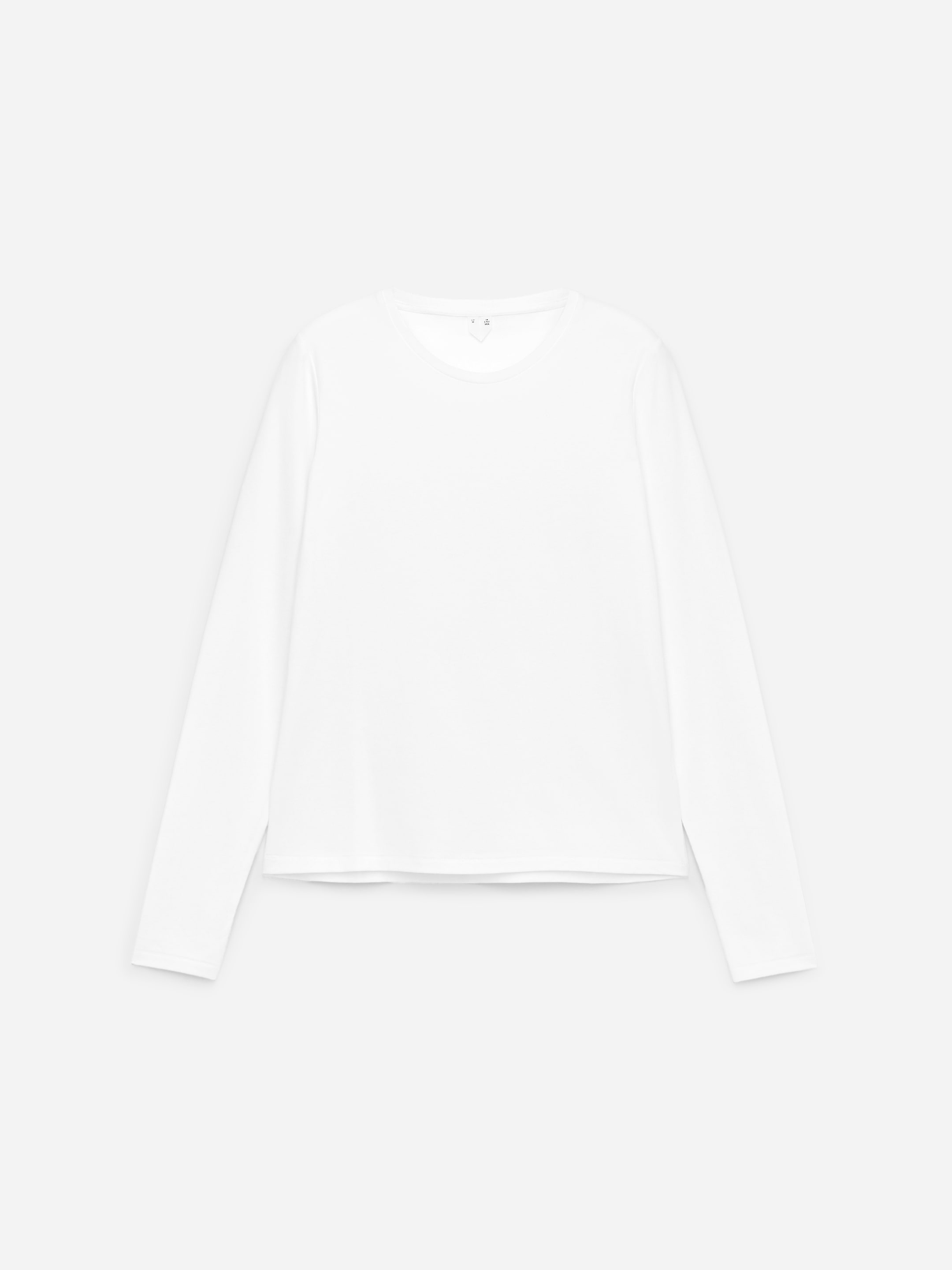Slim Long-Sleeve T-Shirt-#FFFFFF-17634