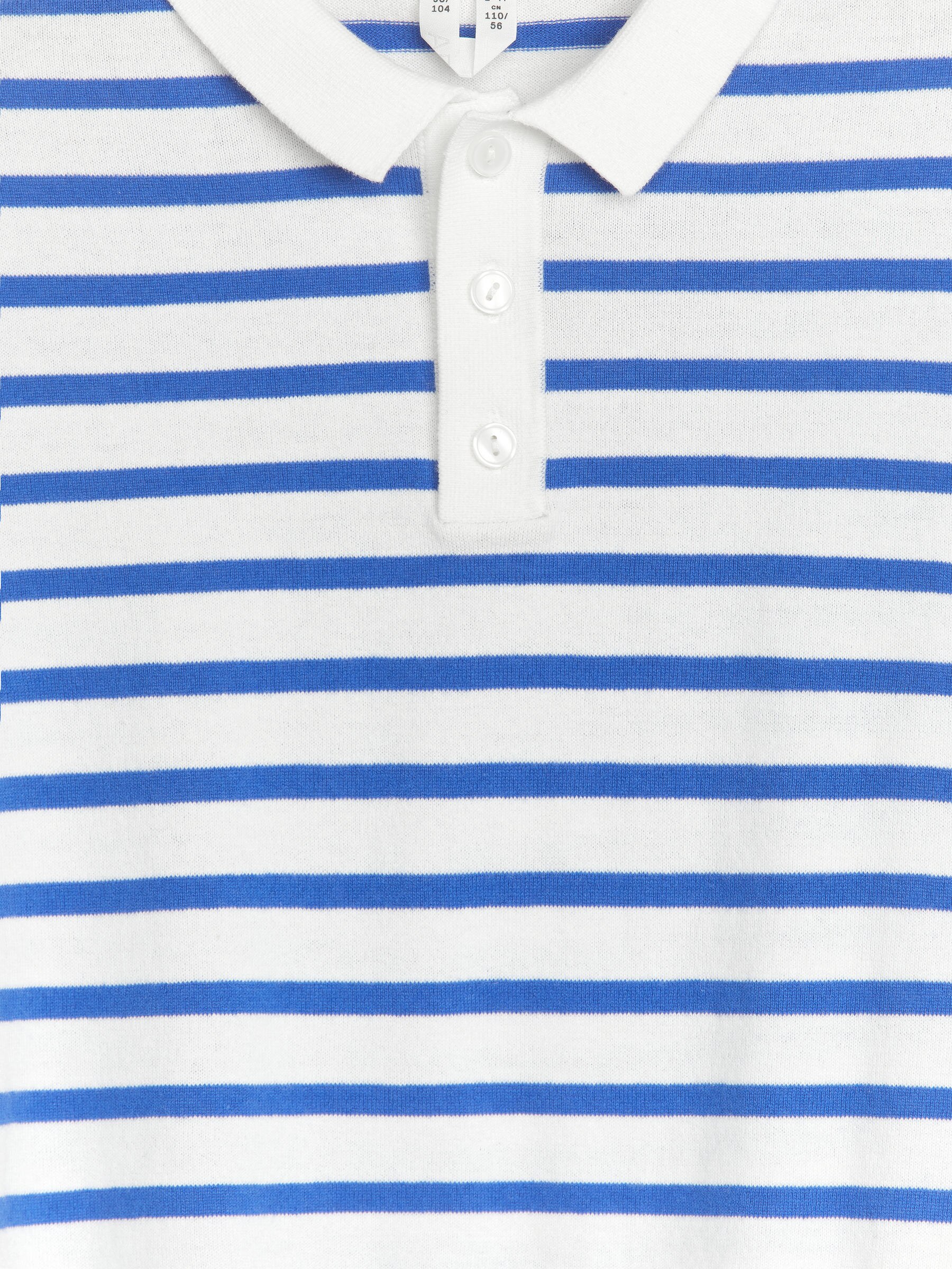 Feinstrick-Poloshirt - Weiß/Blau - Relaxed Fit - Kinder - StillMedia/DescriptiveDetail - 2