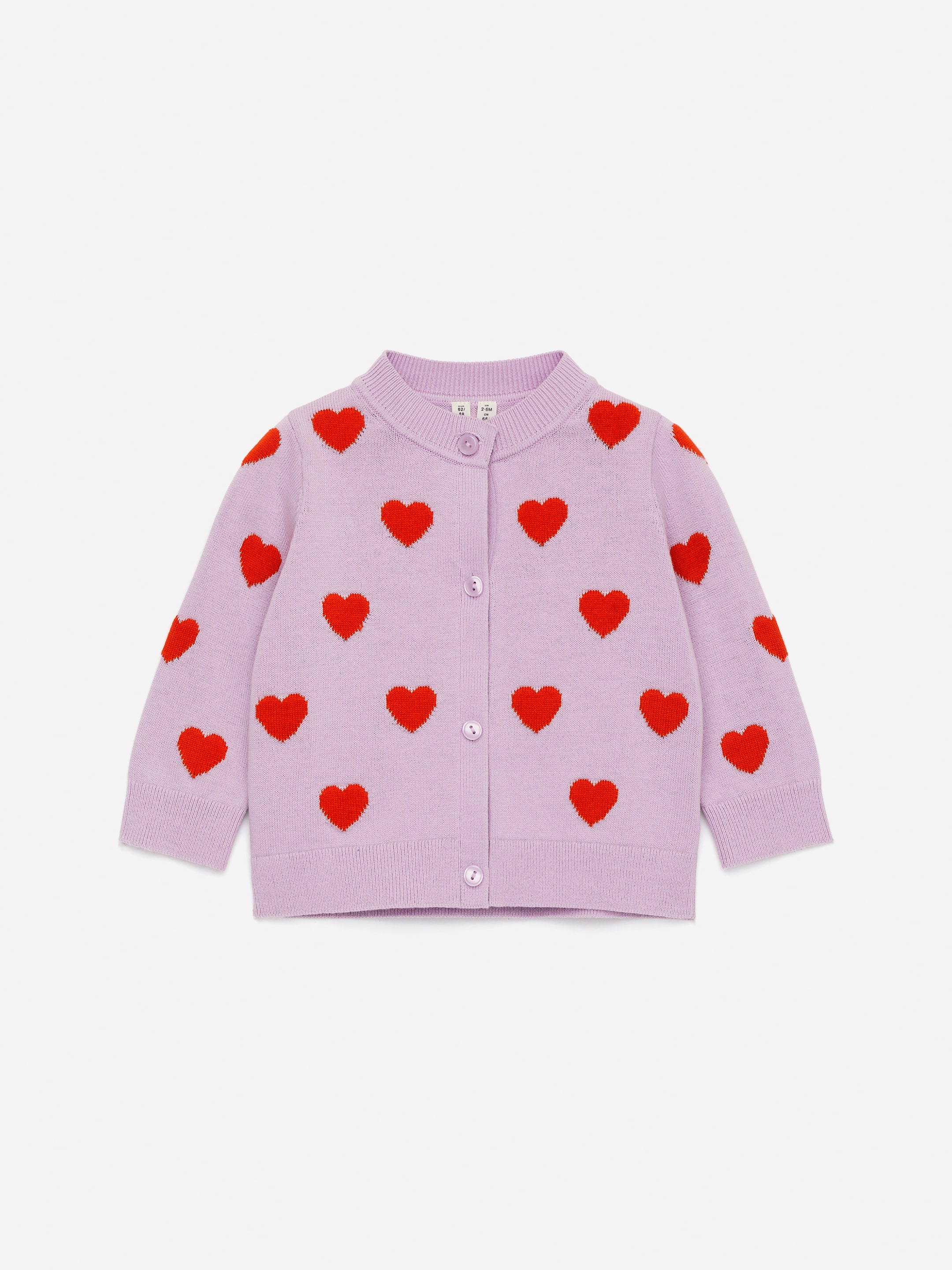 Zobacz większy obraz: Bawełniany kardigan - Liliowy/Czerwony - Dziecko | H&M PL 1
