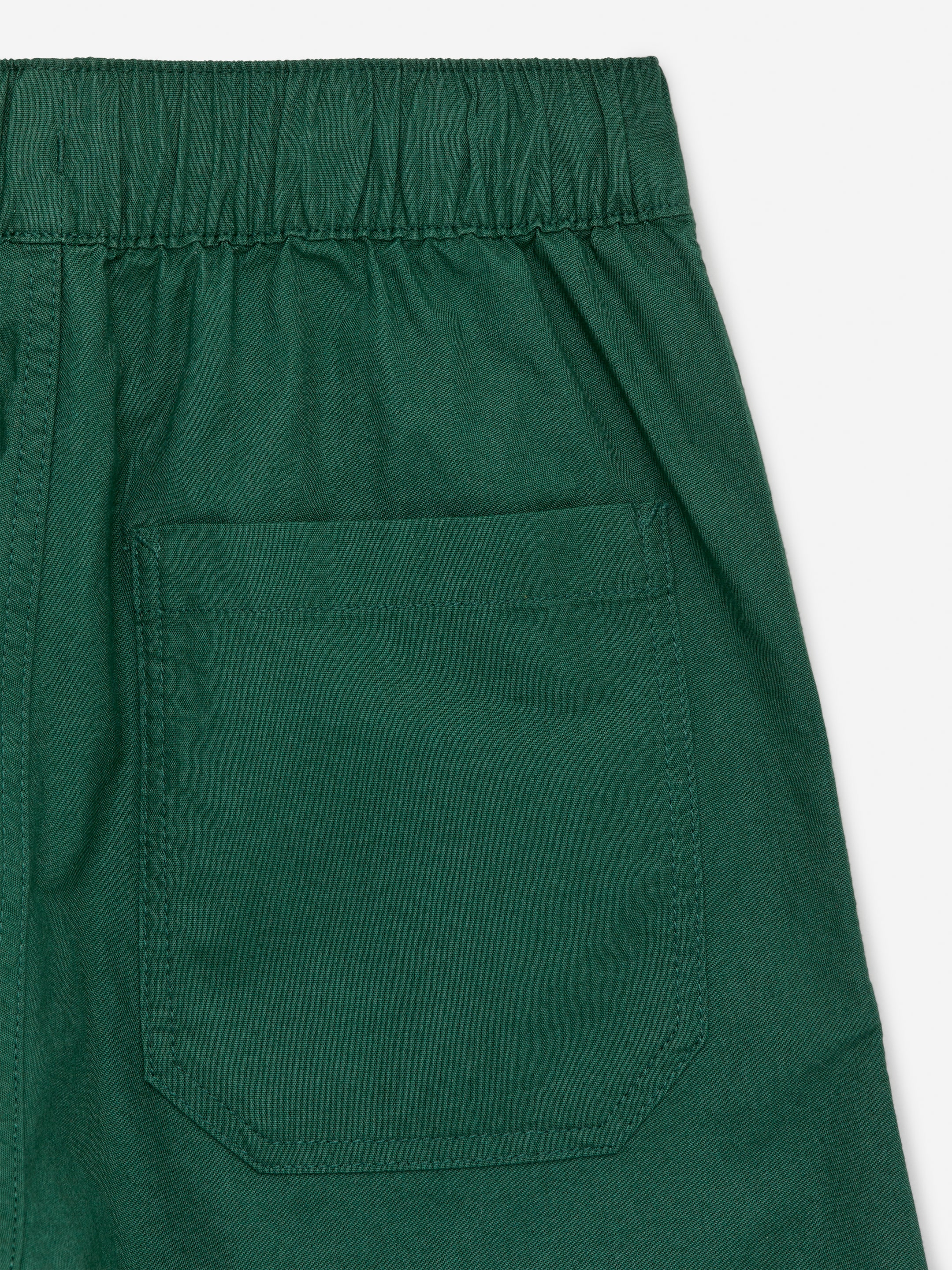 Pantalones cortos de algodón relaxed fit - Verde oscuro - Corte estándar - Children - StillMedia/DescriptiveDetail - 3