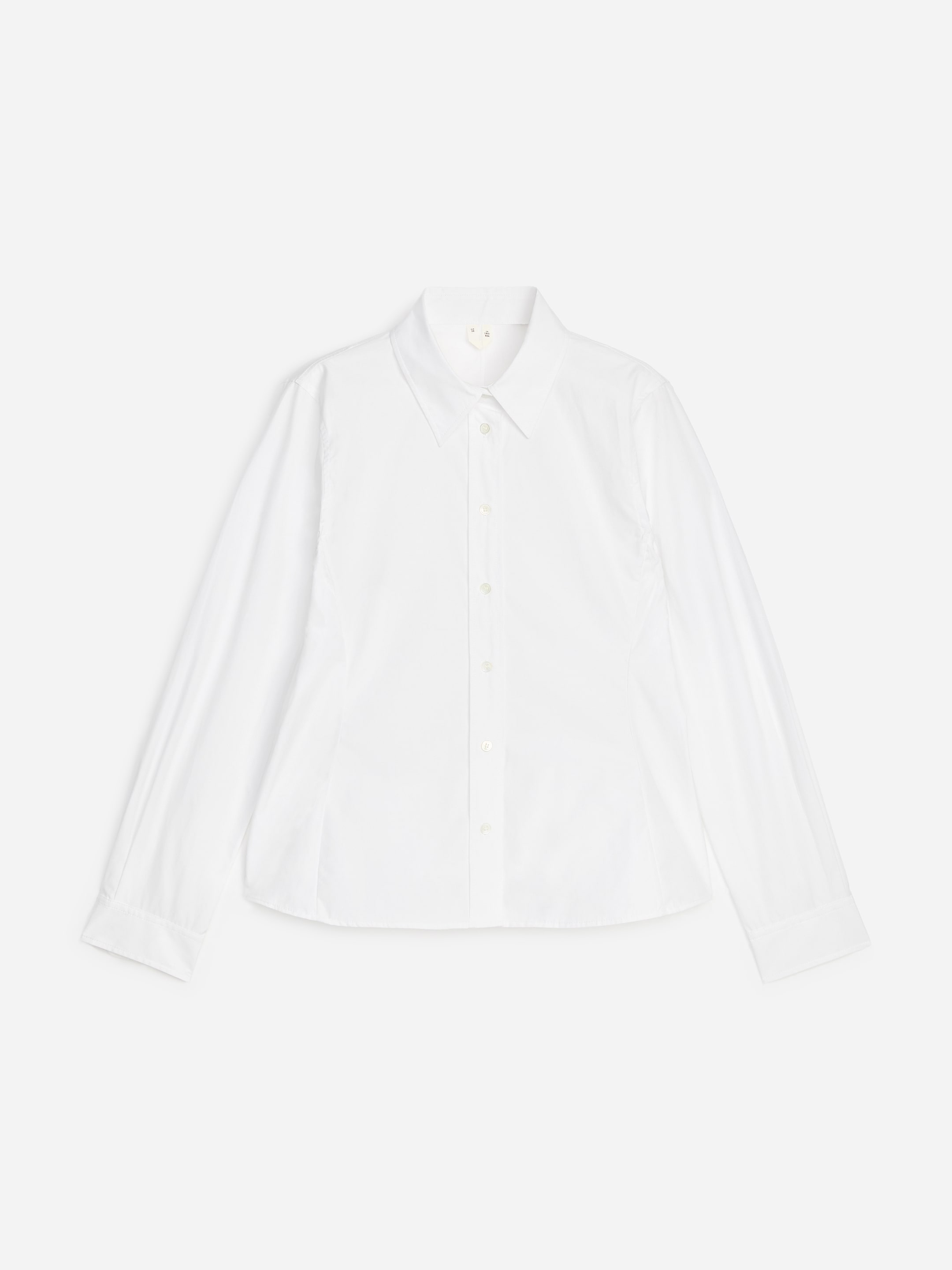 Fitted Cotton Poplin Shirt - White - Regular fit - Women - StillMedia/DescriptiveStillLife - 1