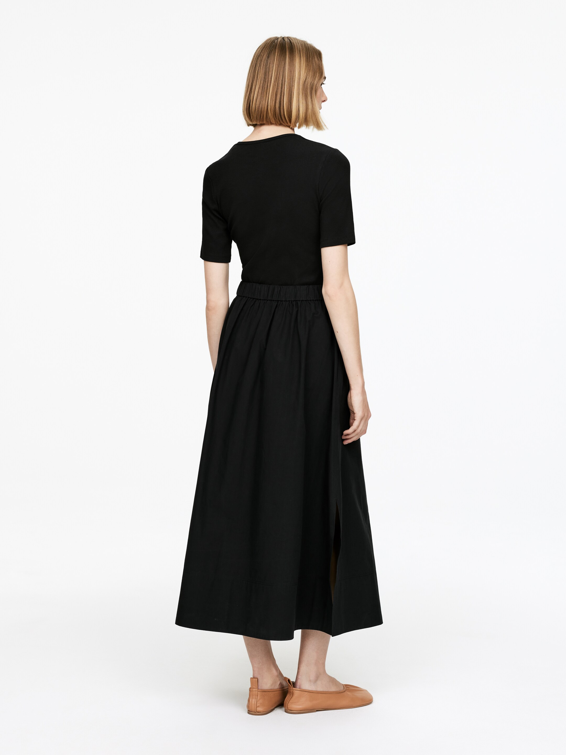 Visualizza immagine più grande: Gonna a trapezio in cotone - Nero - DONNA | H&M IT 2