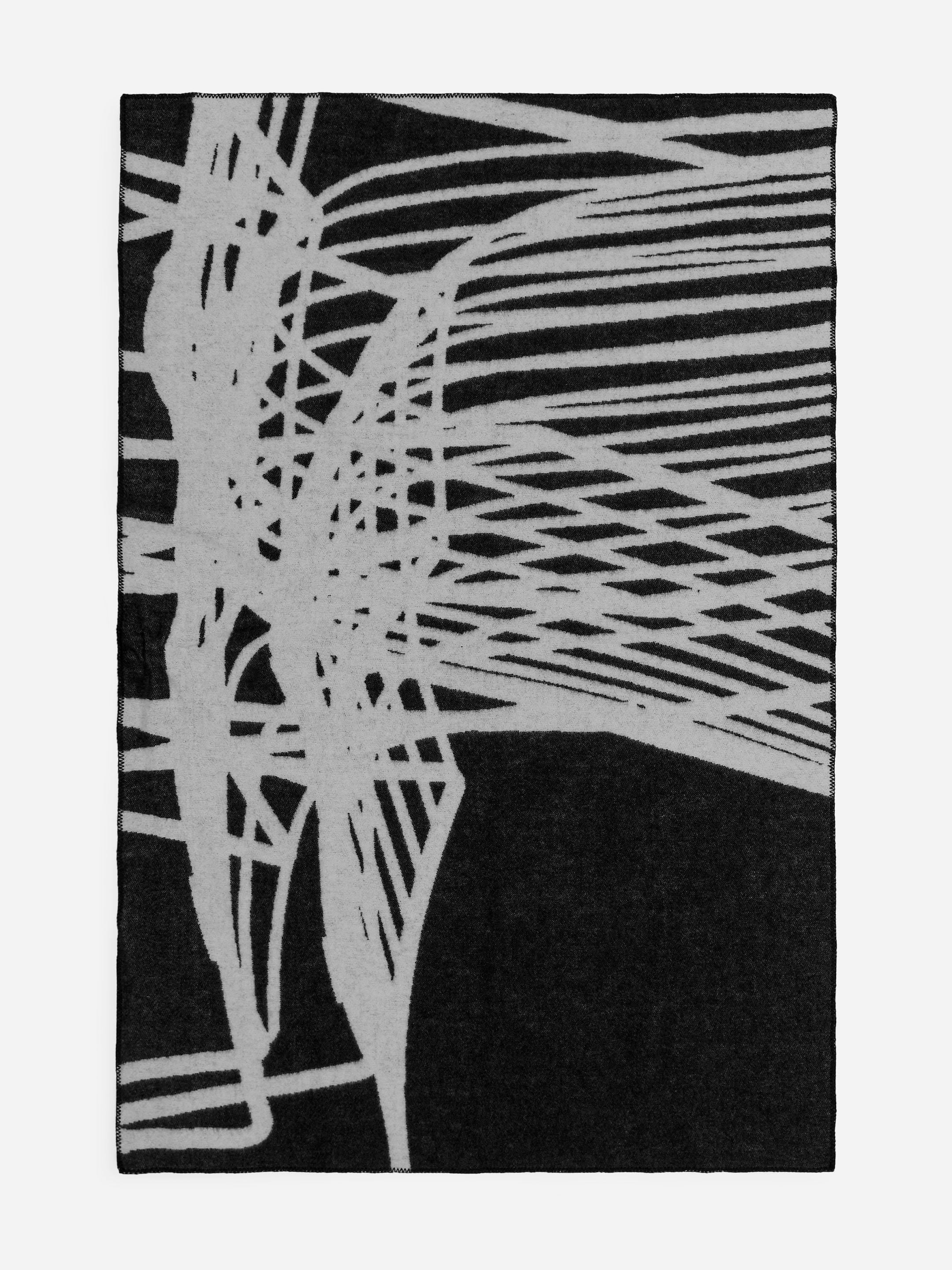 ARKET and Massproductions Wool Blanket - Black/Off White - Homeware - StillMedia/DescriptiveStillLife - 3