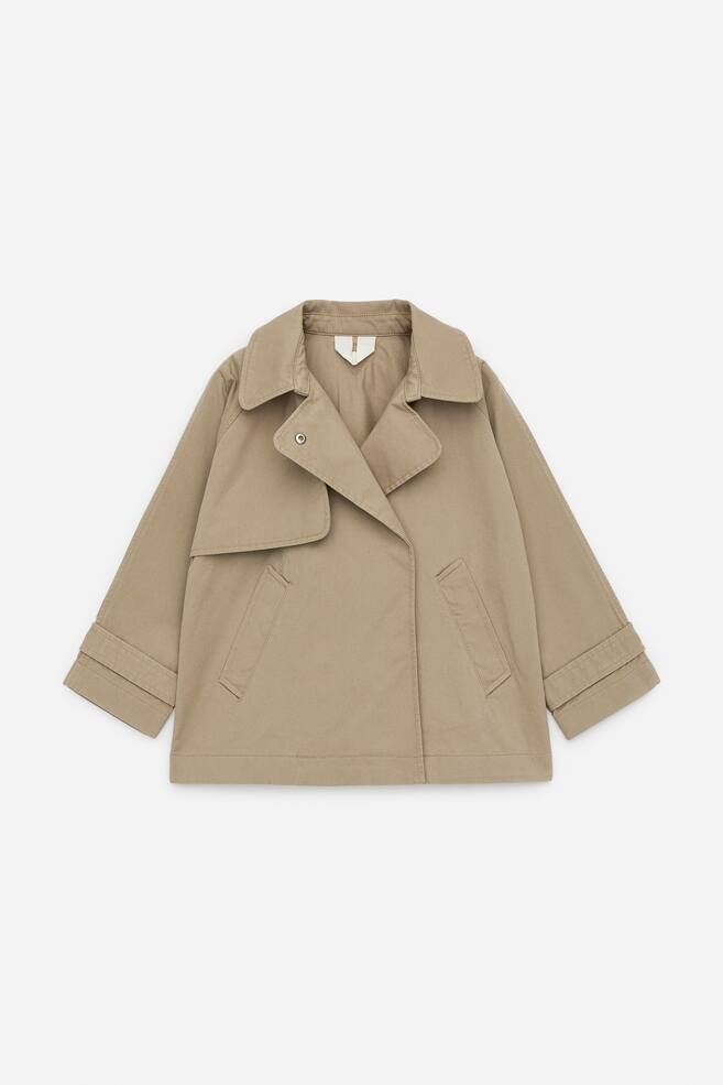 Jacke im Trenchcoat-Stil - Beige - 1